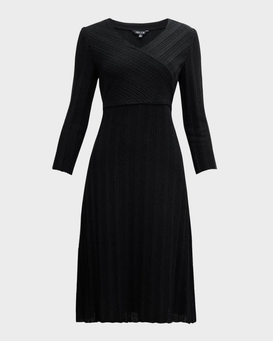 Misook Textured Knit Midi Dress Product Image