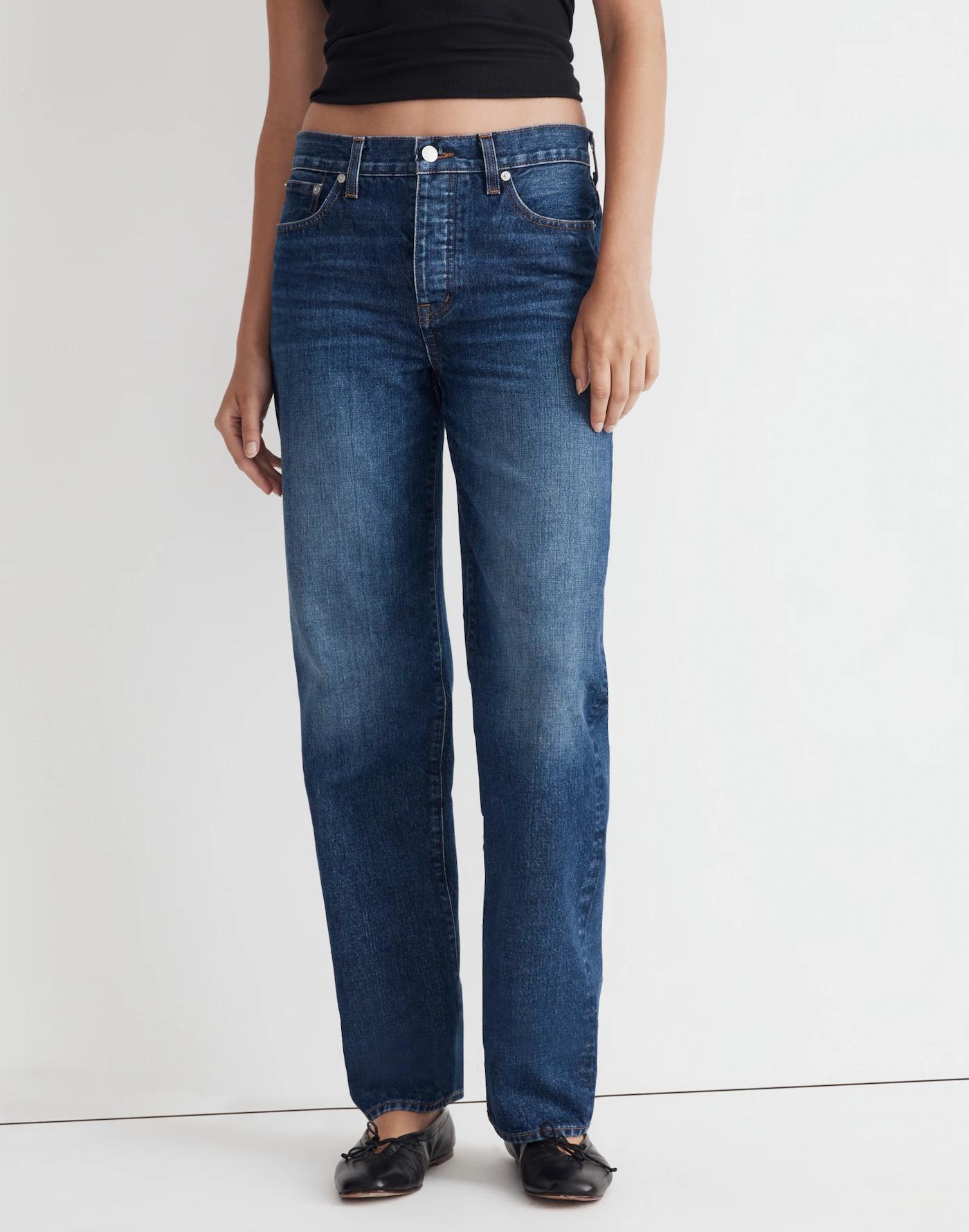 Low-Slung Straight Jeans Product Image