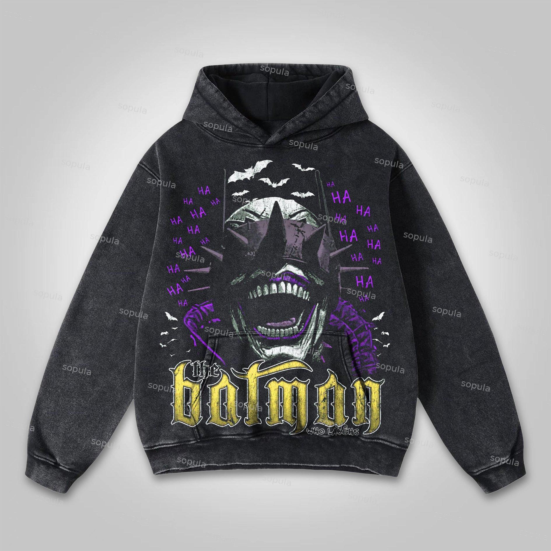 Sopula The Batman Who Laughs Washed Hoodie Product Image