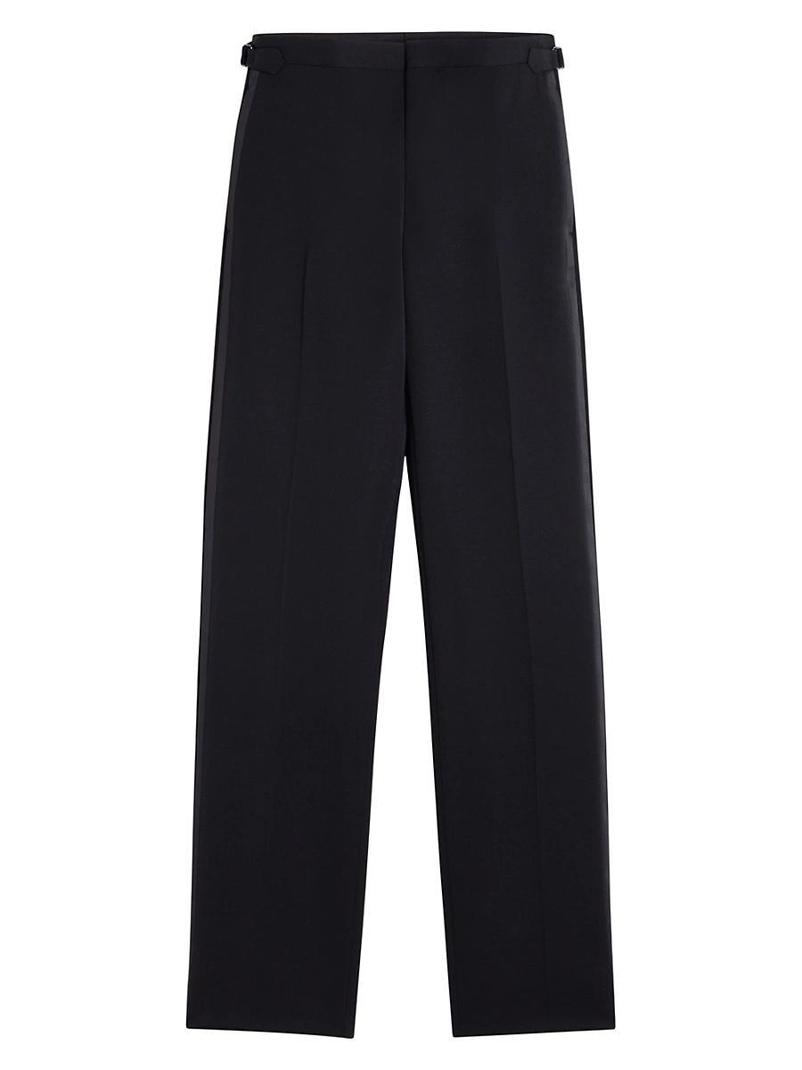 Mens Fitted Tailored Pants with Satin Bands Product Image