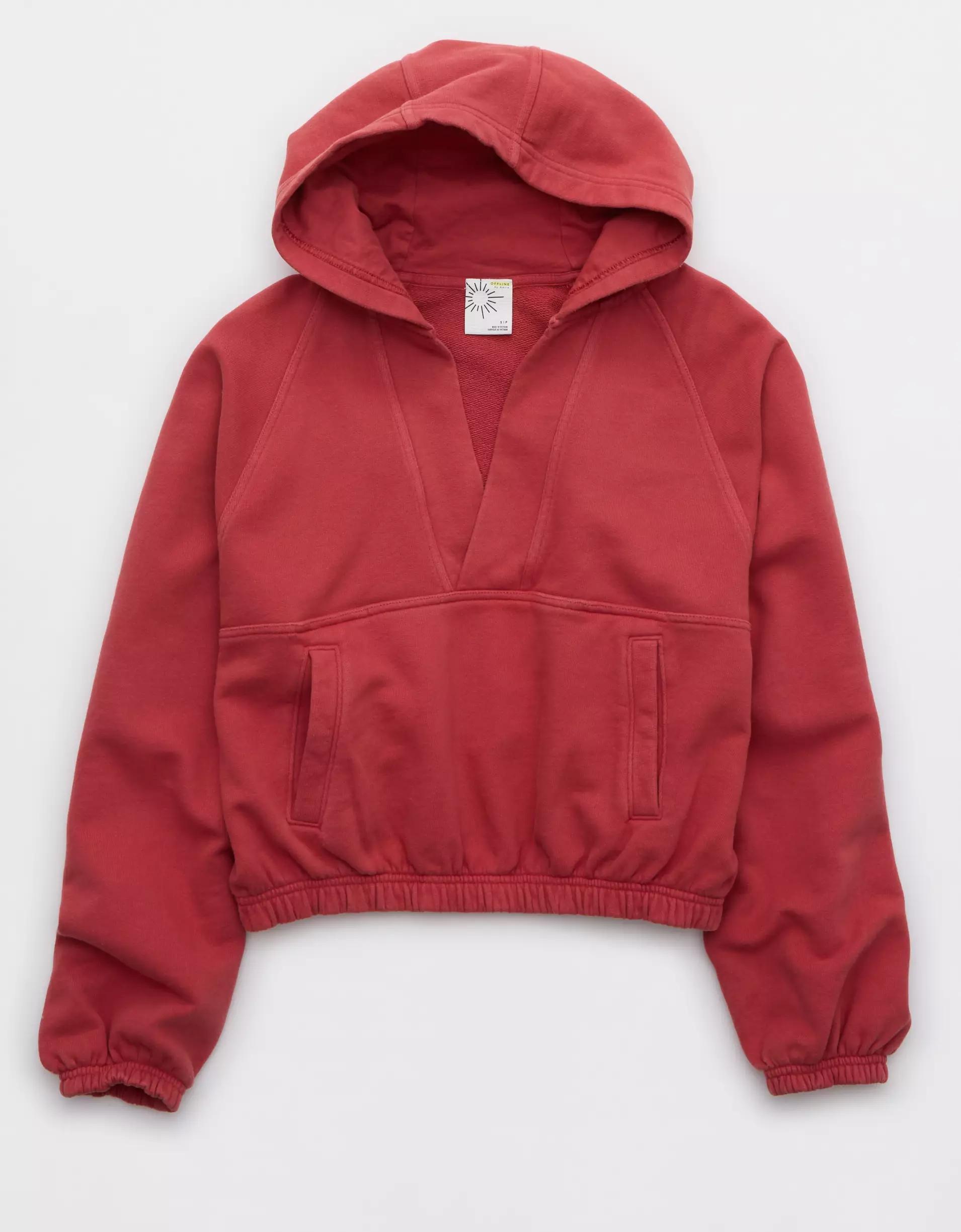 OFFLINE By Aerie Throwback V-Neck Hoodie Product Image