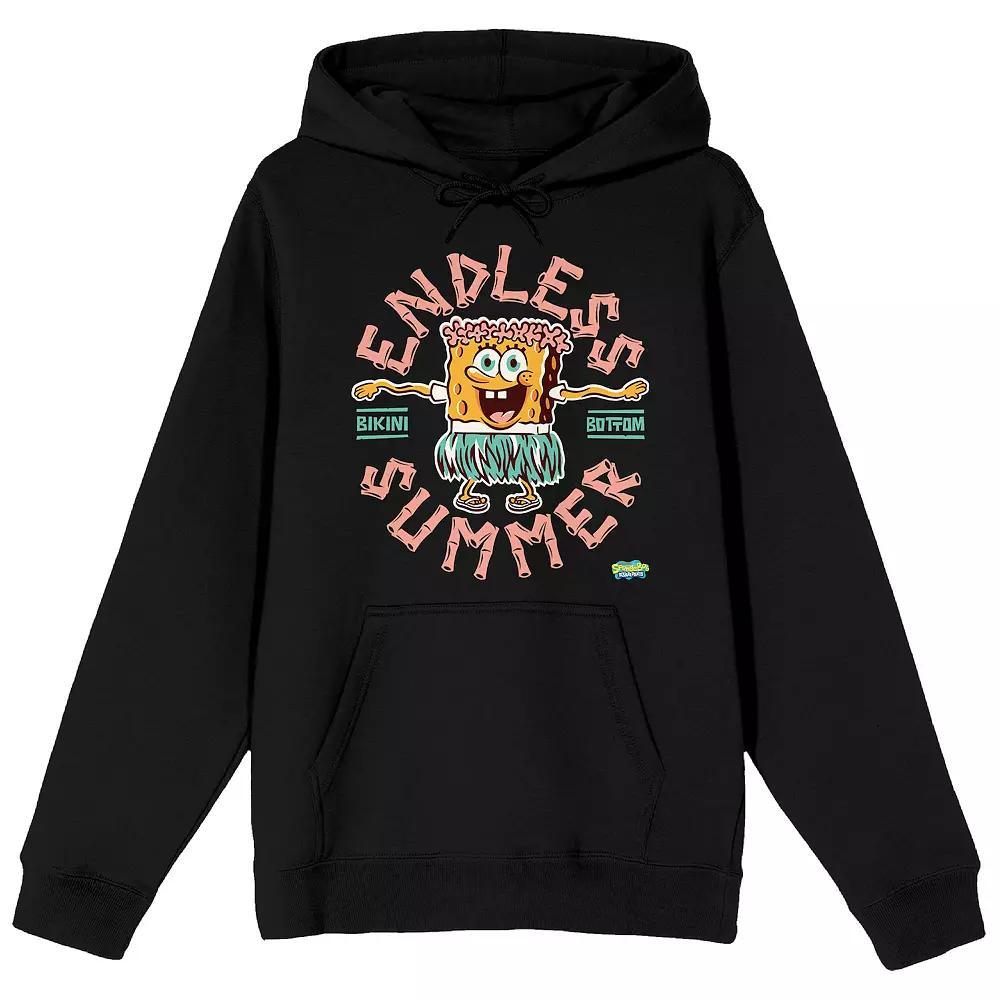 Men's Spongebob Squarepants Hoodie, Boy's, Size: XXL, Black Product Image
