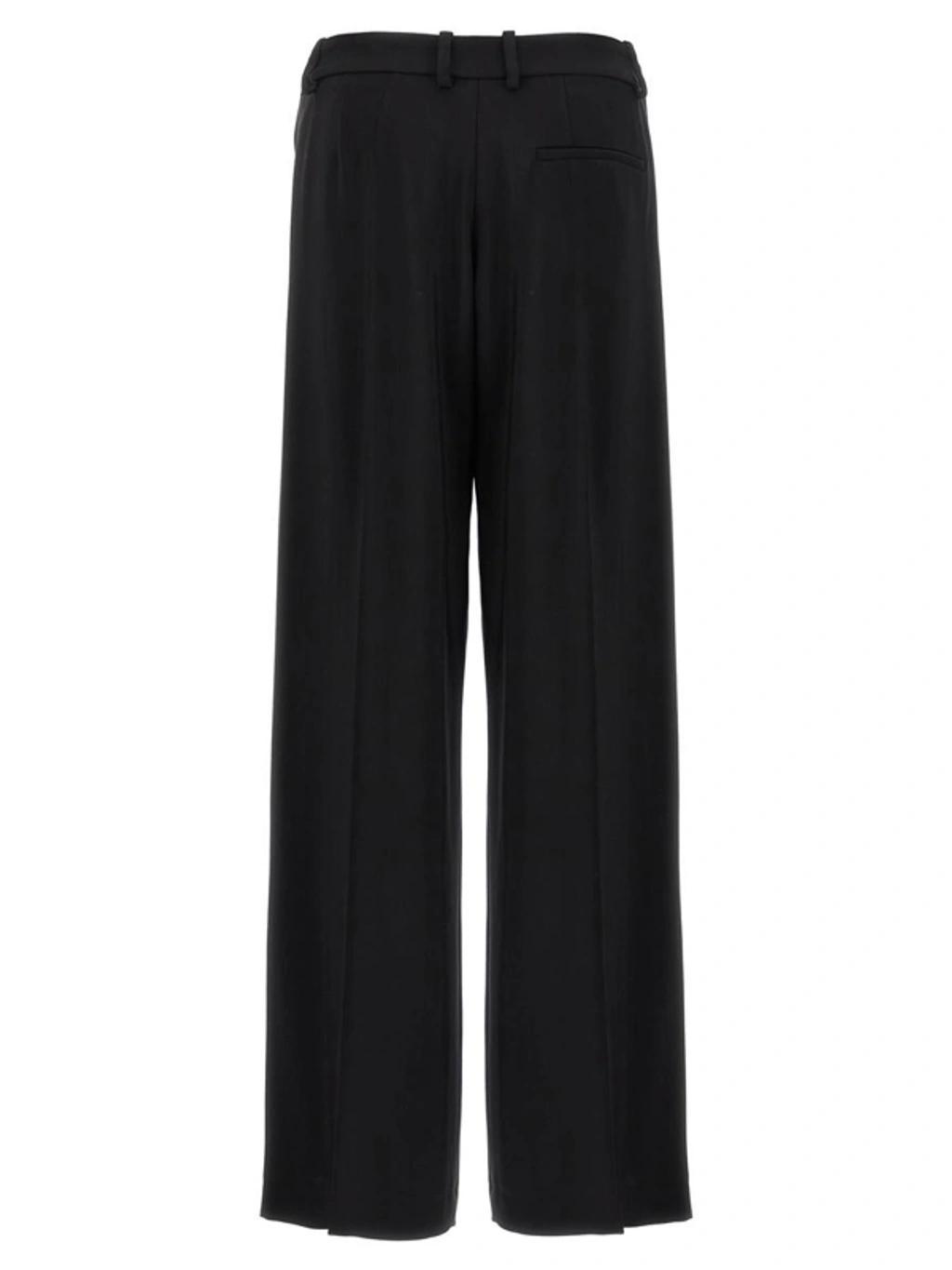 FABIANA FILIPPI Cut-out Wide-leg Tailored Trousers In Black Product Image