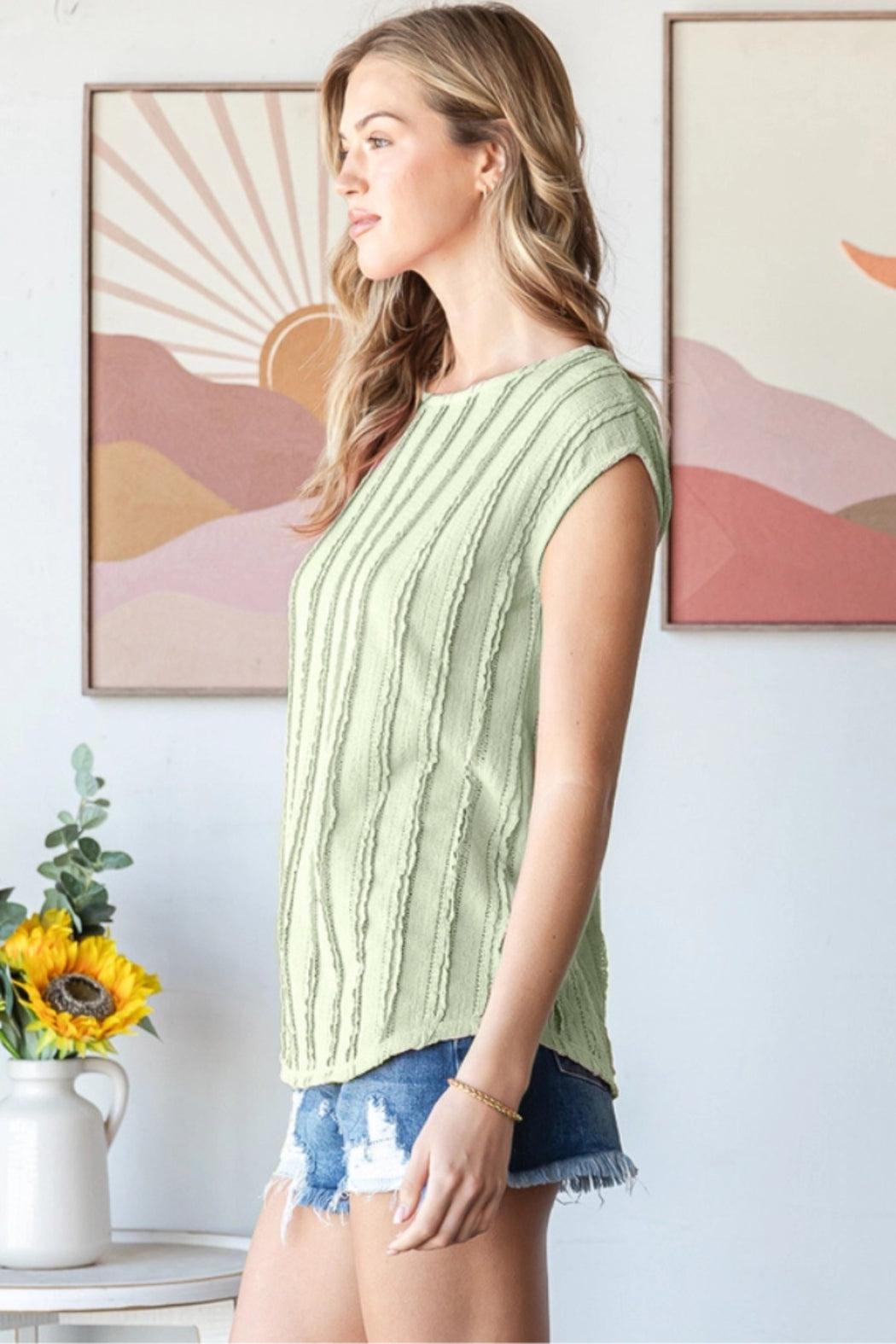Textured Stripe Blouse Product Image