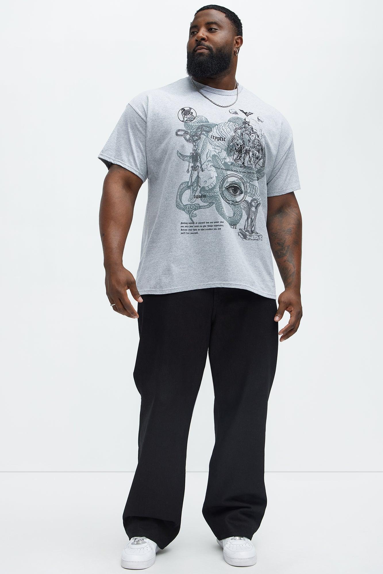 Cryptic Signs Short Sleeve Tee - Heather Grey Product Image