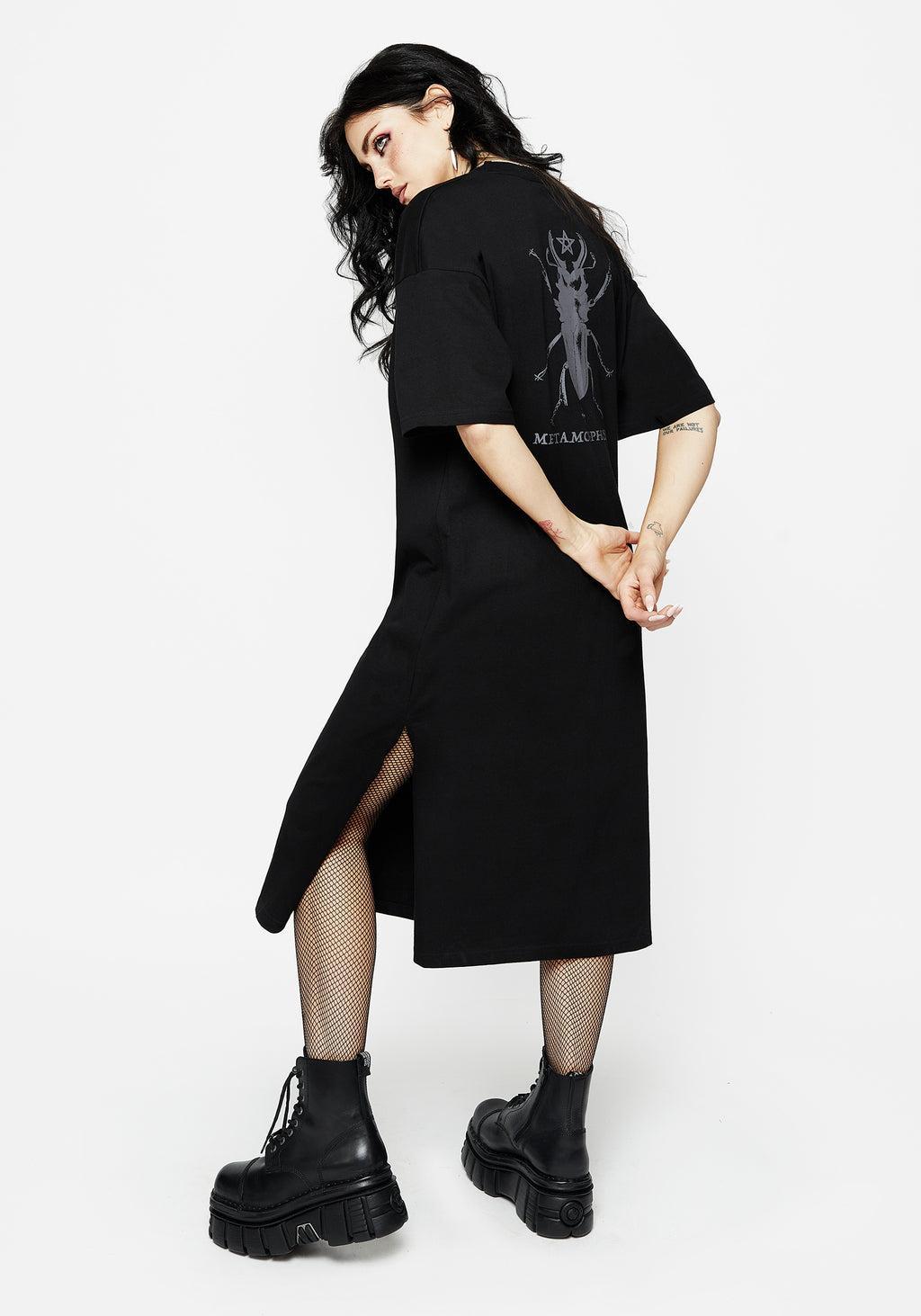 Time Flies Midi Tee Dress Product Image