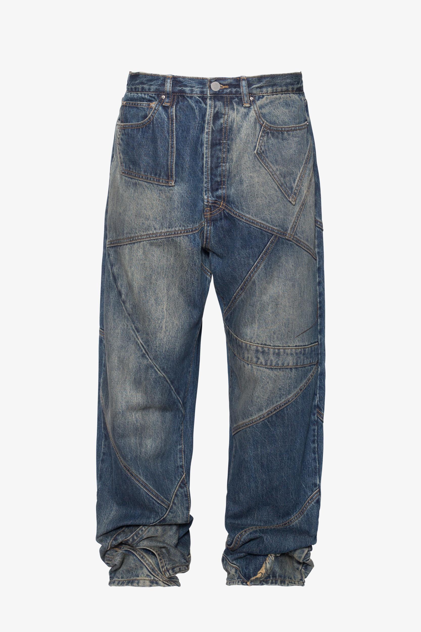 Ultra Baggy Upcycled Denim - Blue Product Image