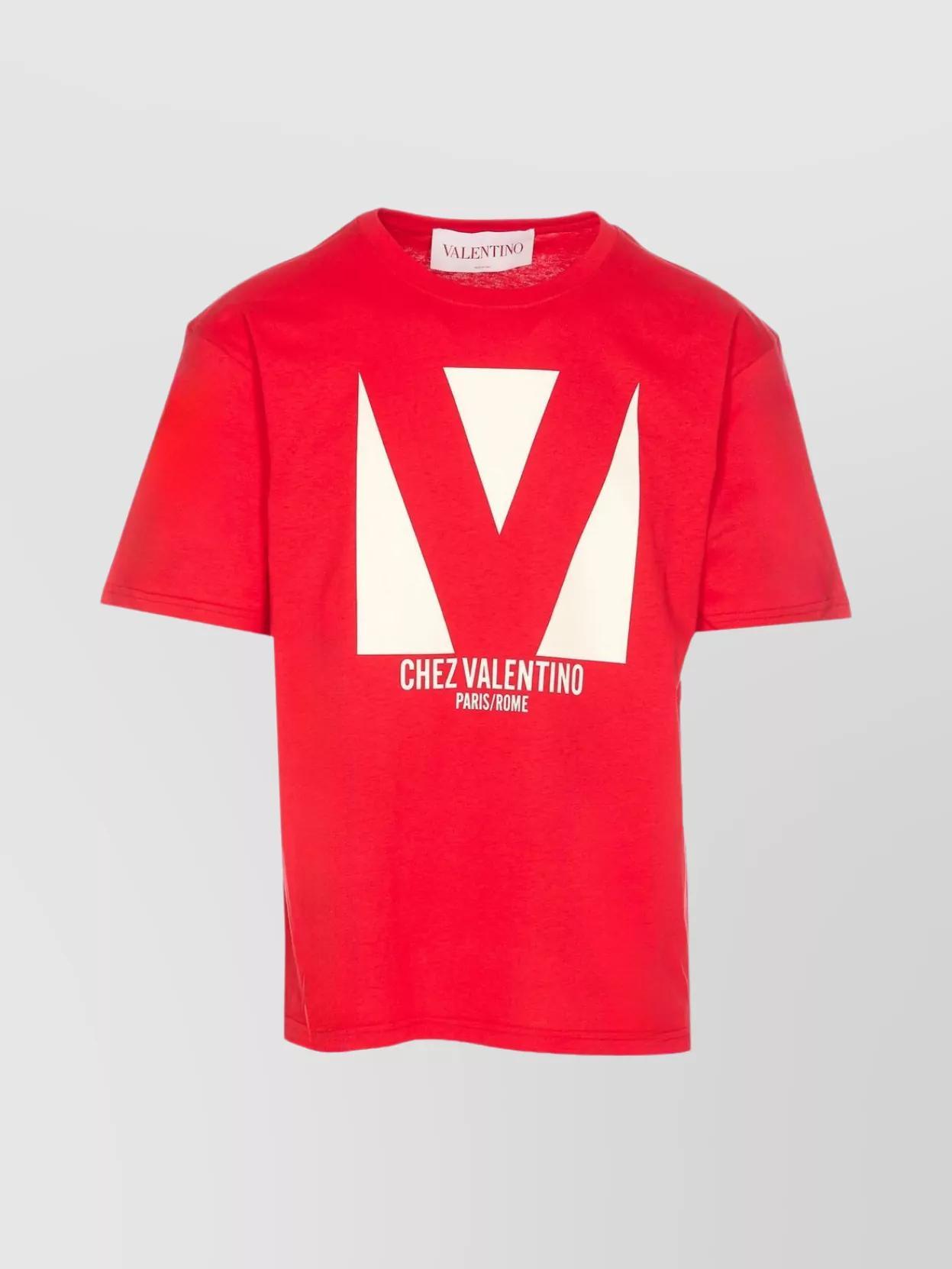 VALENTINO T-shirt Logo In Red Product Image