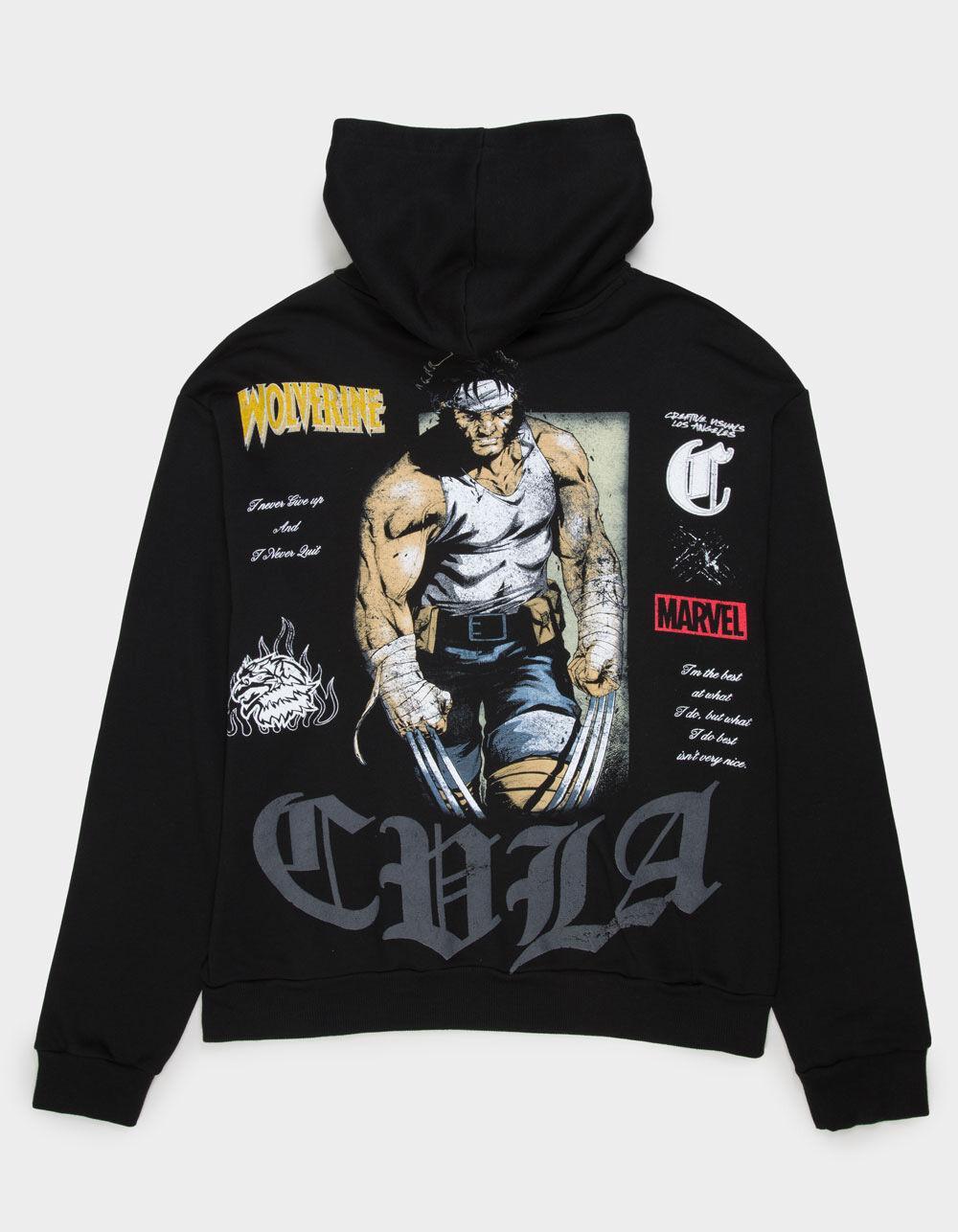 CVLA x Wolverine Beat Down Mens Hoodie - BLACK Product Image