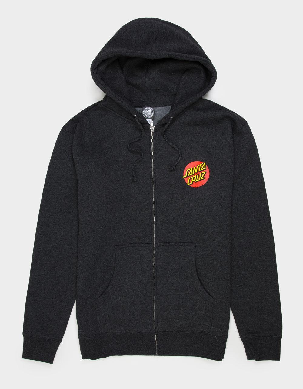 SANTA CRUZ Classic Dot Mens Zip-Up Hoodie Product Image