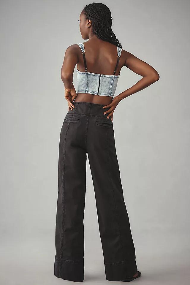 The Seamed Flare Pants by Pilcro Product Image