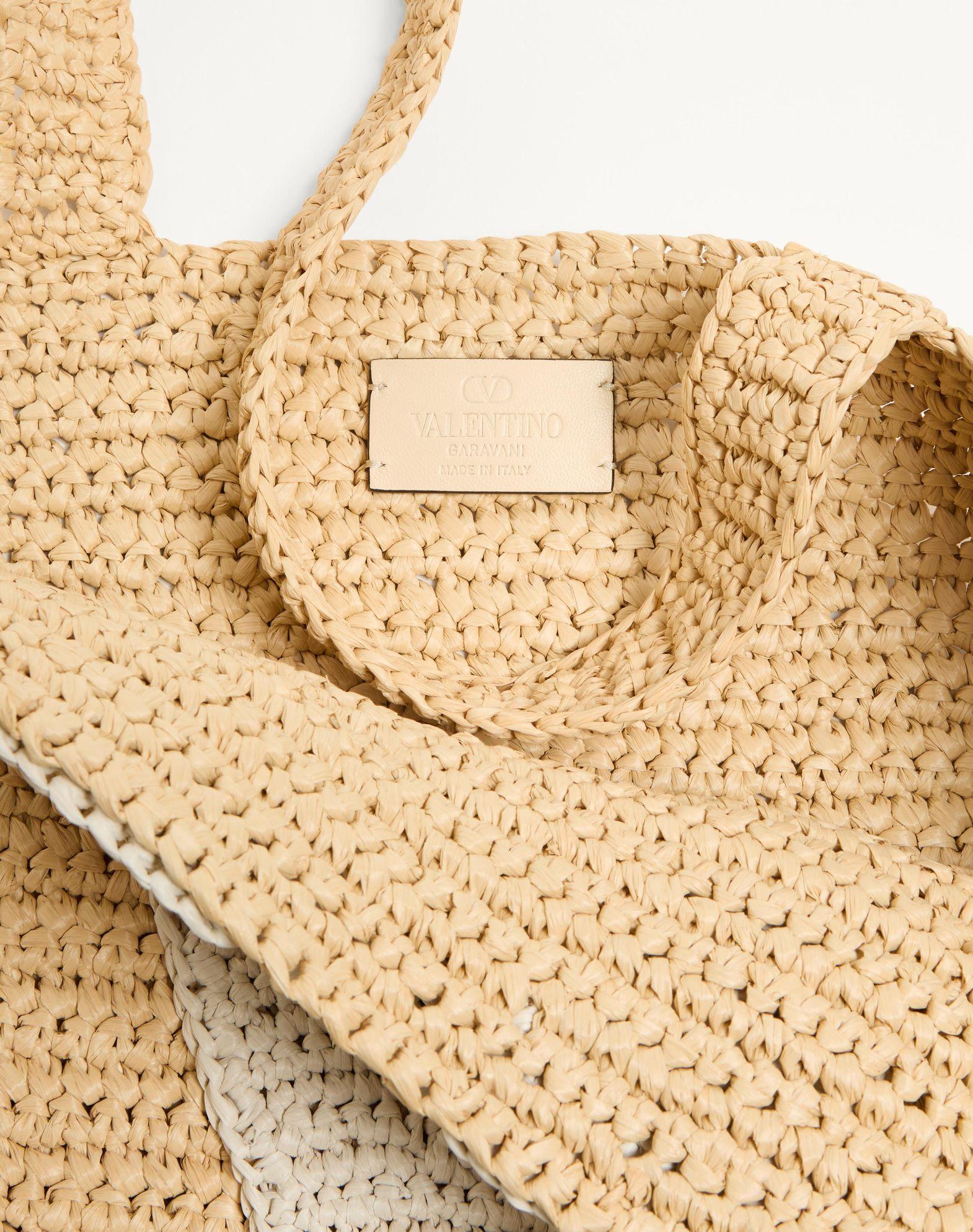 Valentino Garavani Viva Superstar Large Raffia Shopping Bag Product Image