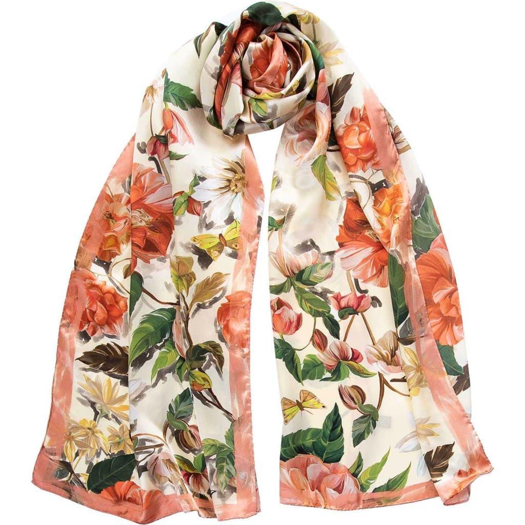 Elizabetta Rosa - Long Satin Silk Scarf for Women in Peach at Nordstrom Product Image