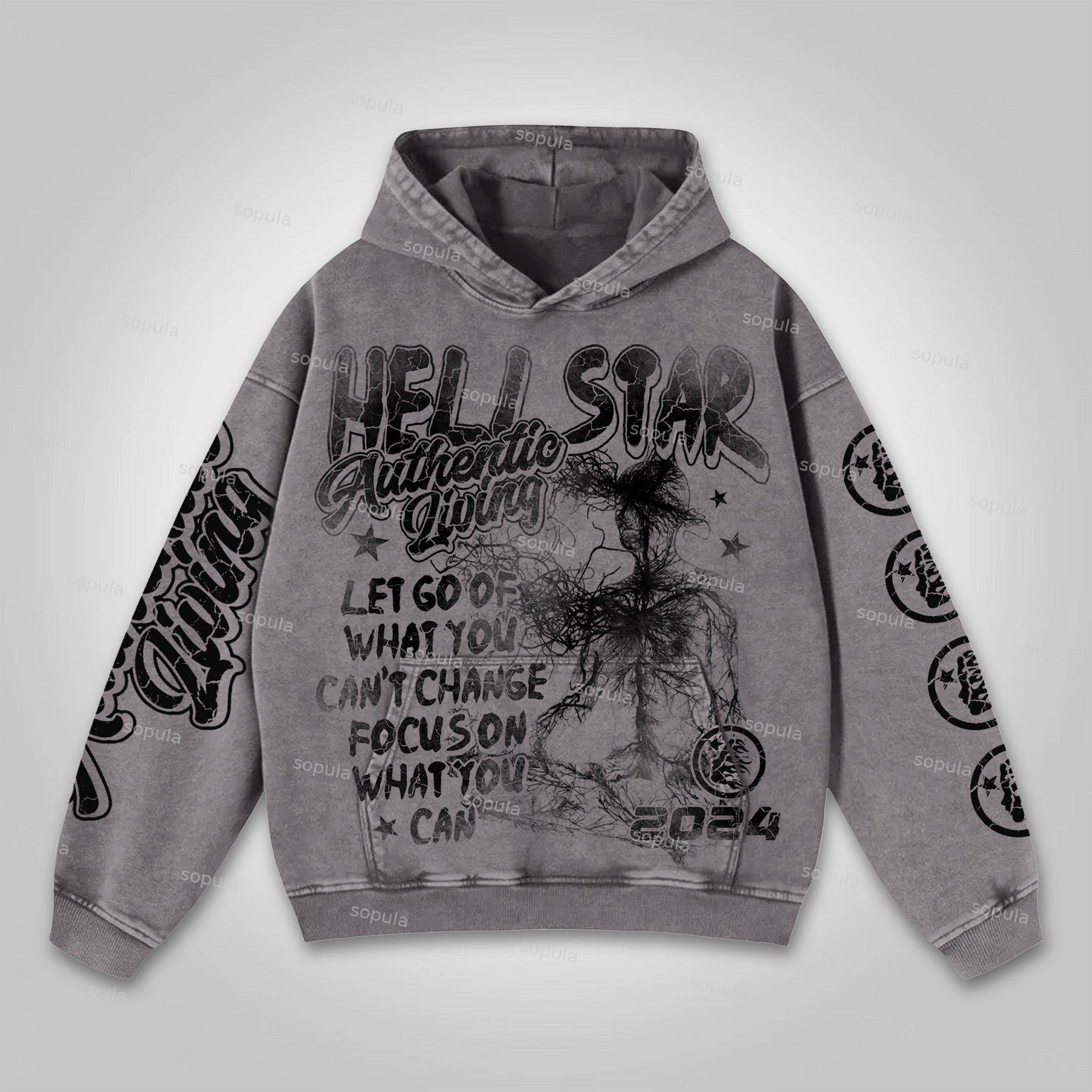 Sopula Vintage The Illest Villain Mf Doom Graphic Washed Hoodie Product Image
