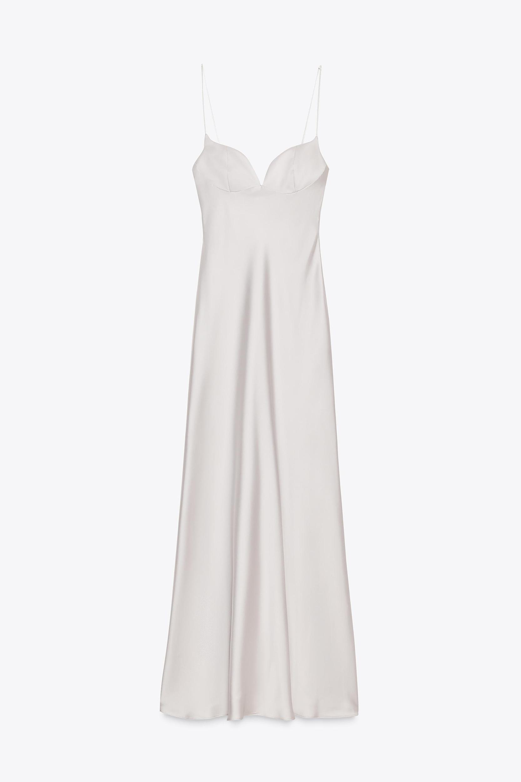 SATIN LONG DRESS Product Image