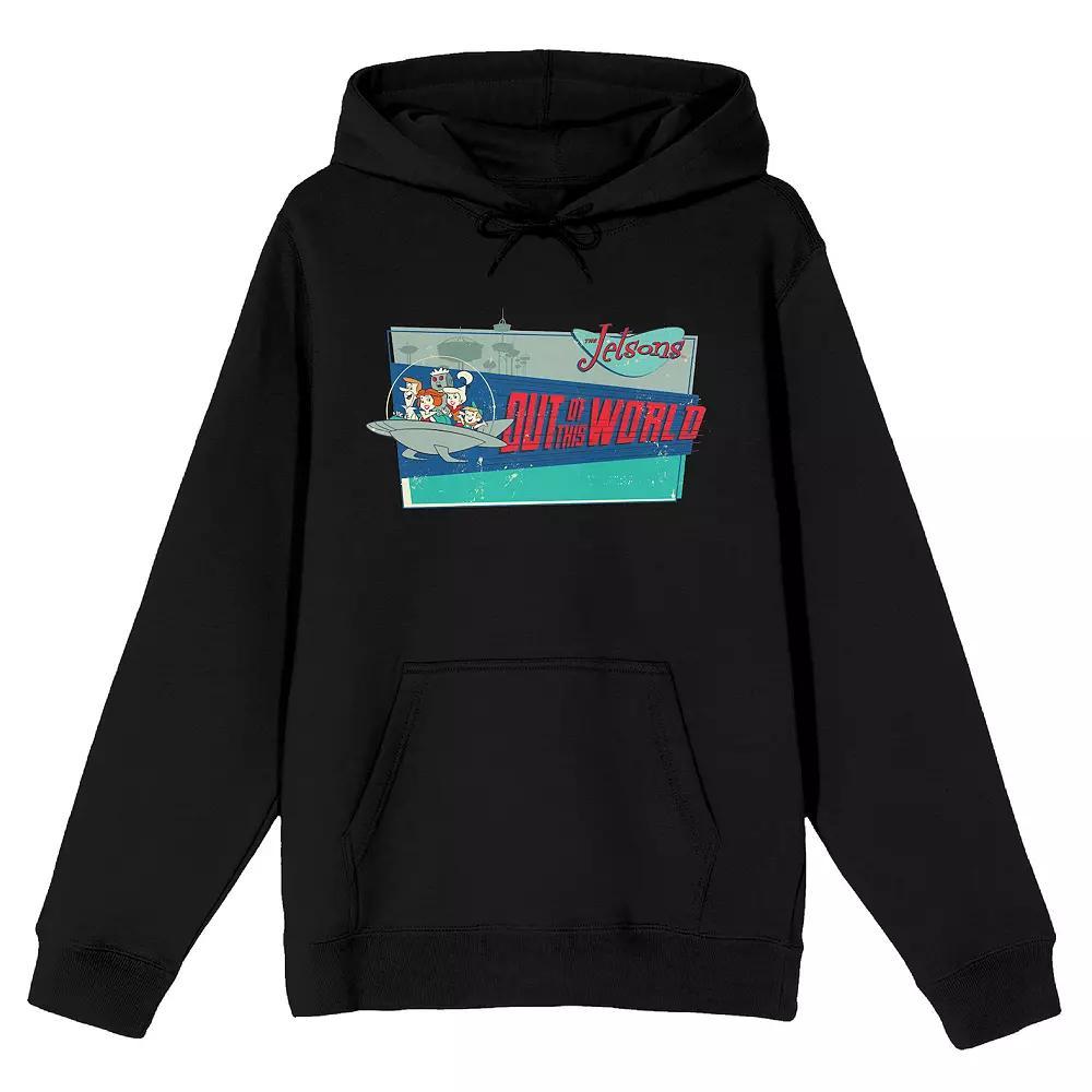 Men's Jetsons Out of This World Hoodie, Size: Medium, Black Product Image