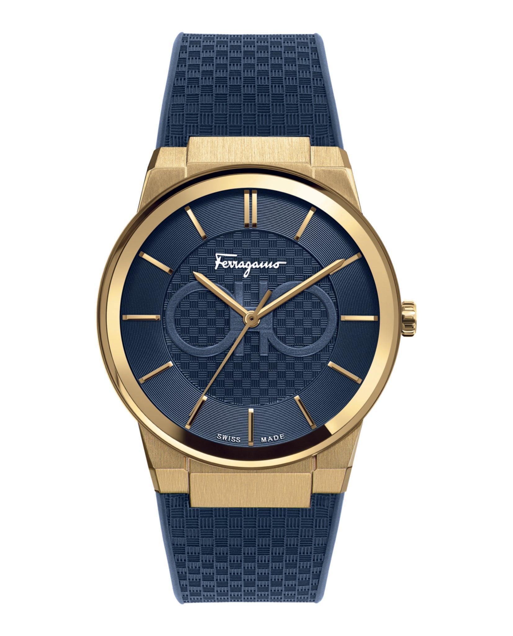 Ferragamo Sapphire Silicon Watch Male Product Image