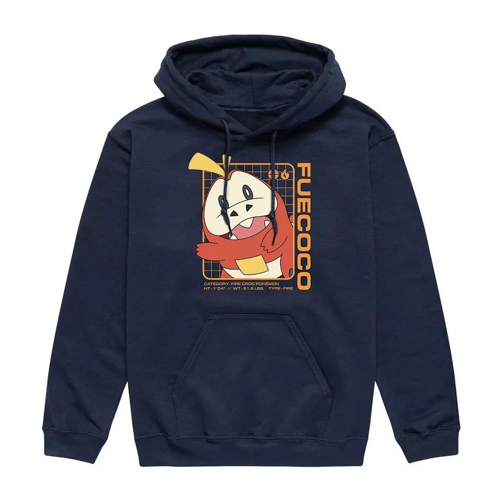 Mens Pokemon Fuecoco Stats Graphic Hoodie Product Image