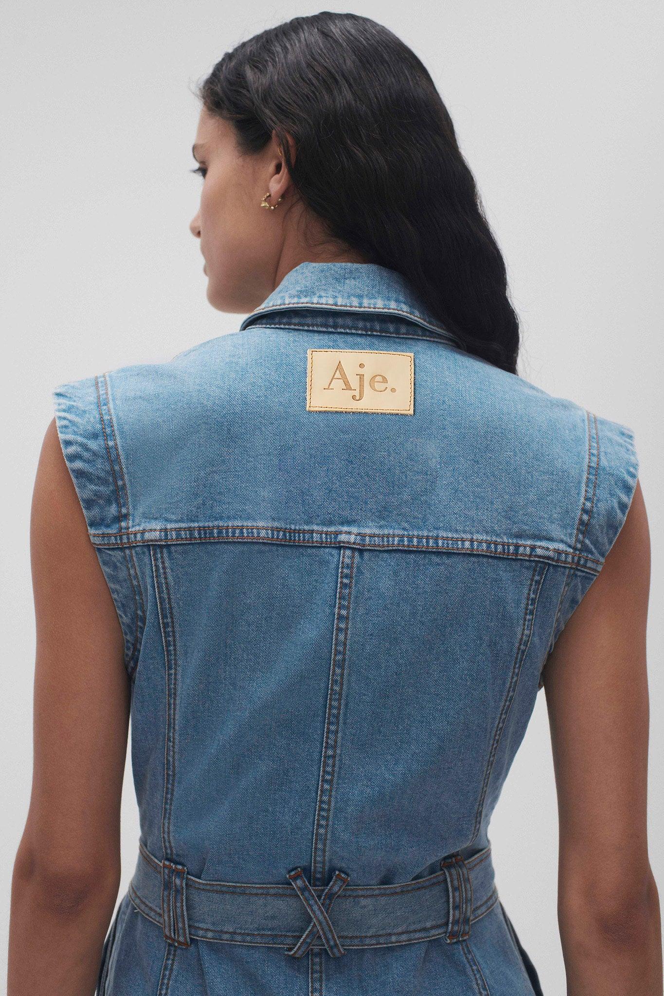 Darcie Denim Midi Dress Product Image