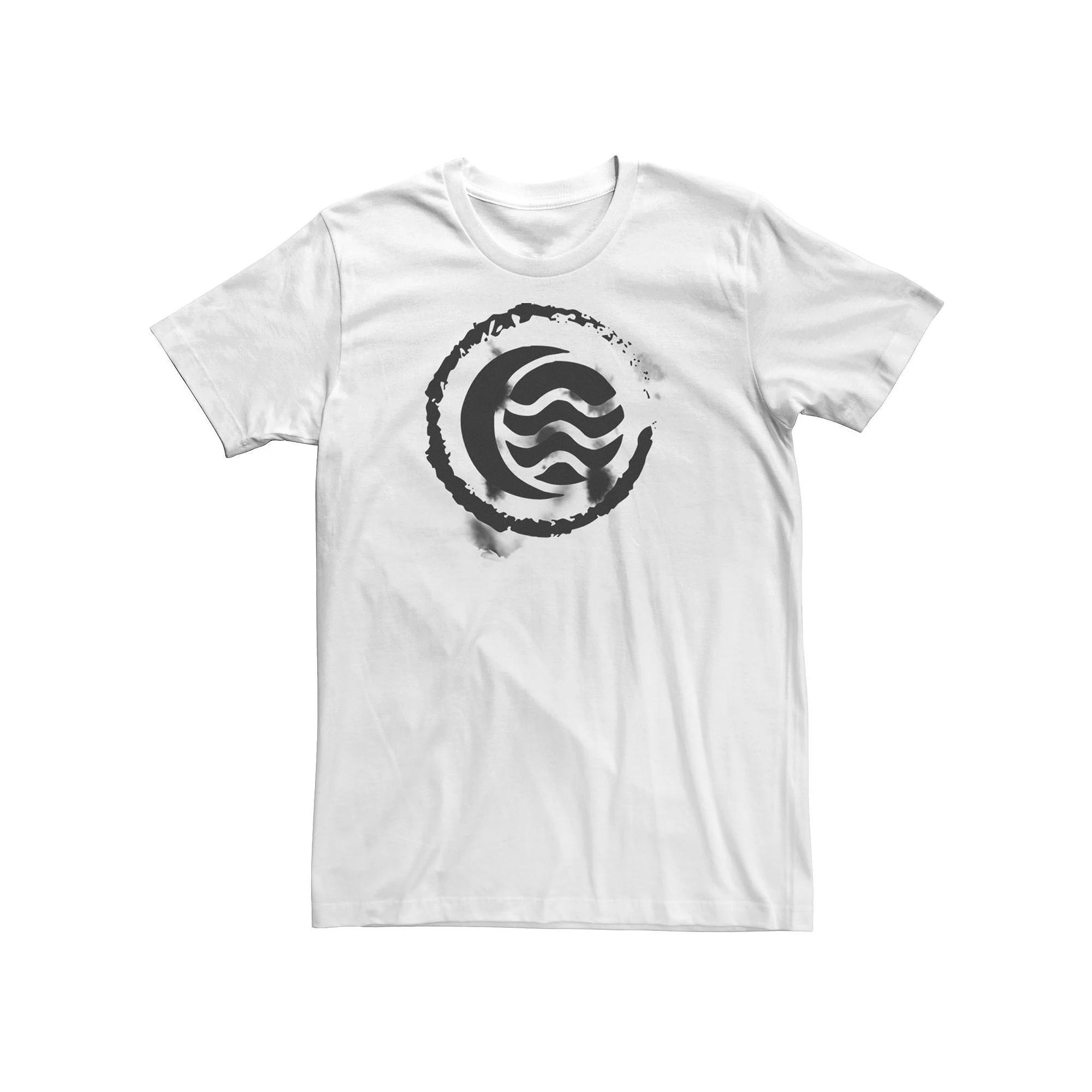 Big & Tall Nickelodeon Legend Of Korra Water Nation Symbol Sketch Tee, Men's, Size: 3XL Tall, White Product Image