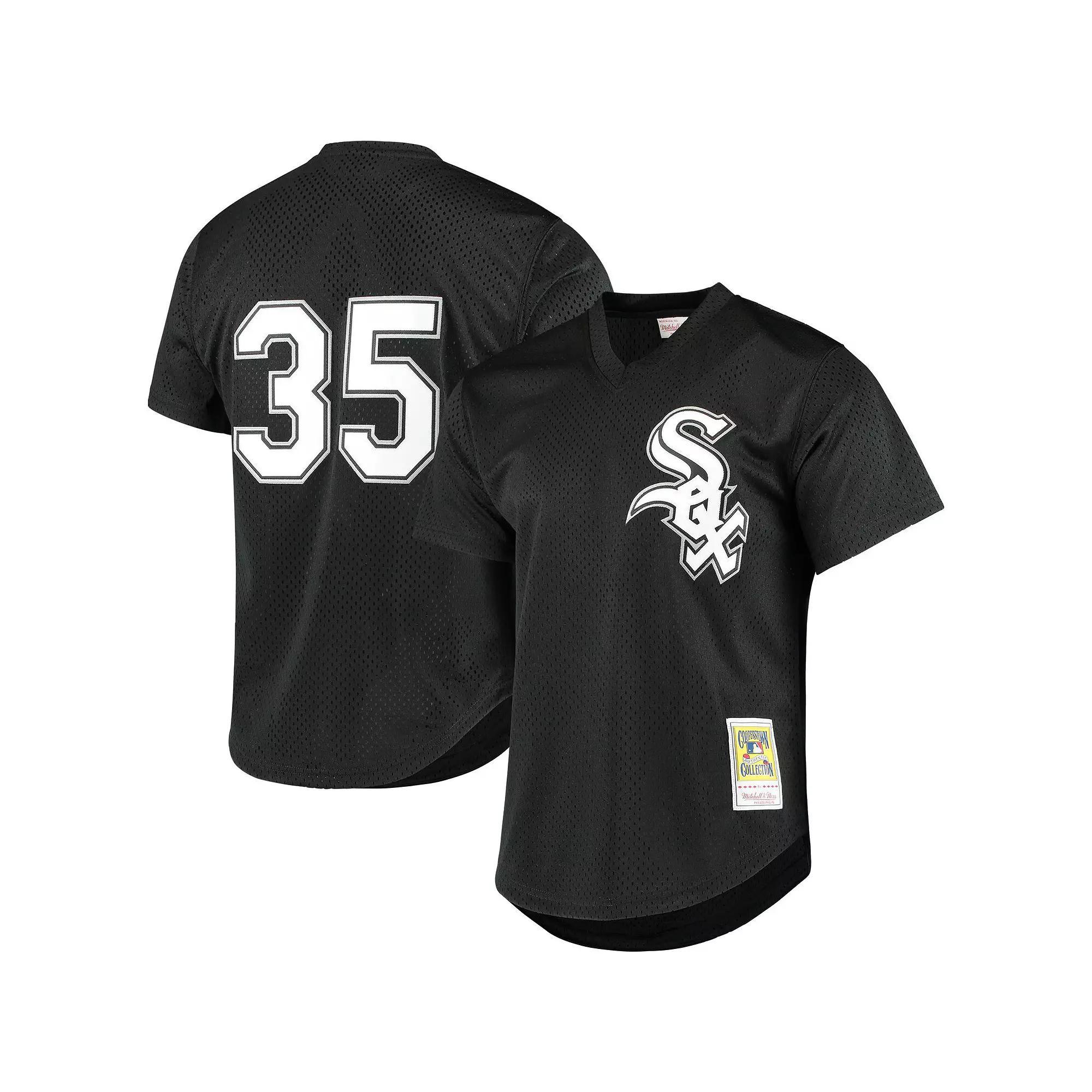 Men's Mitchell & Ness Frank Thomas Black Chicago White Sox Cooperstown Mesh Batting Practice Jersey, Size: Large Product Image