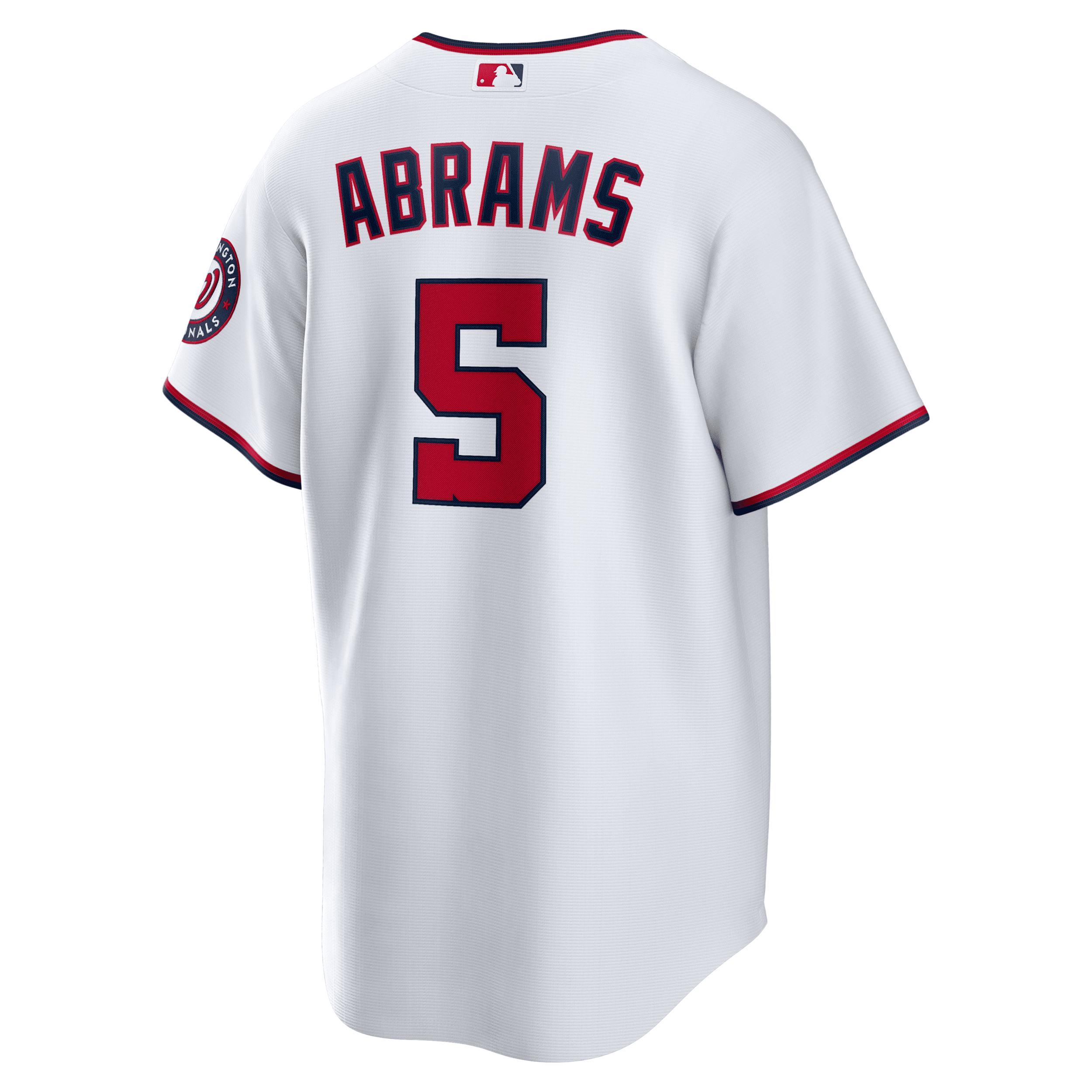 Mens Nike C.J. Abrams Washington Nationals Home Replica Jersey Product Image
