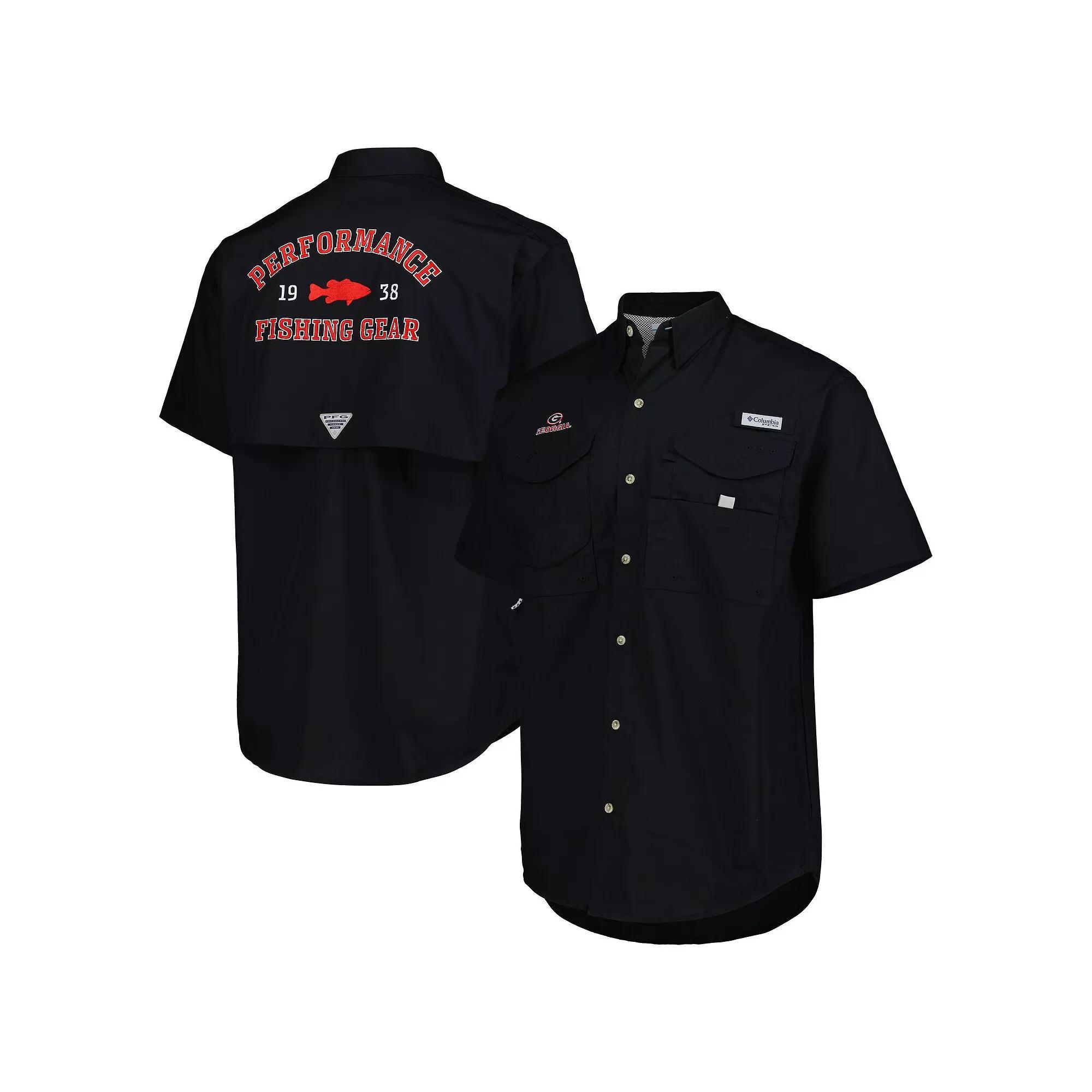Men's Columbia Black Georgia Bulldogs Bonehead Button-Up Shirt, Size: XL Product Image