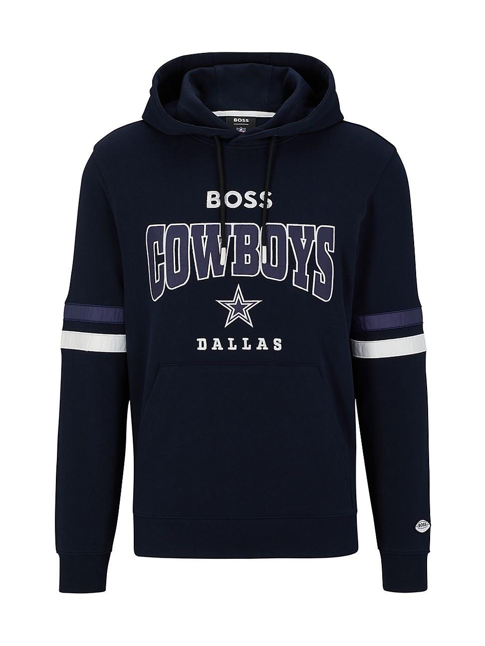 Men's BOSS X NFL  Black/White Las Vegas Raiders Touchdown Pullover Hoodie, Size: Small, Lvr Black Product Image