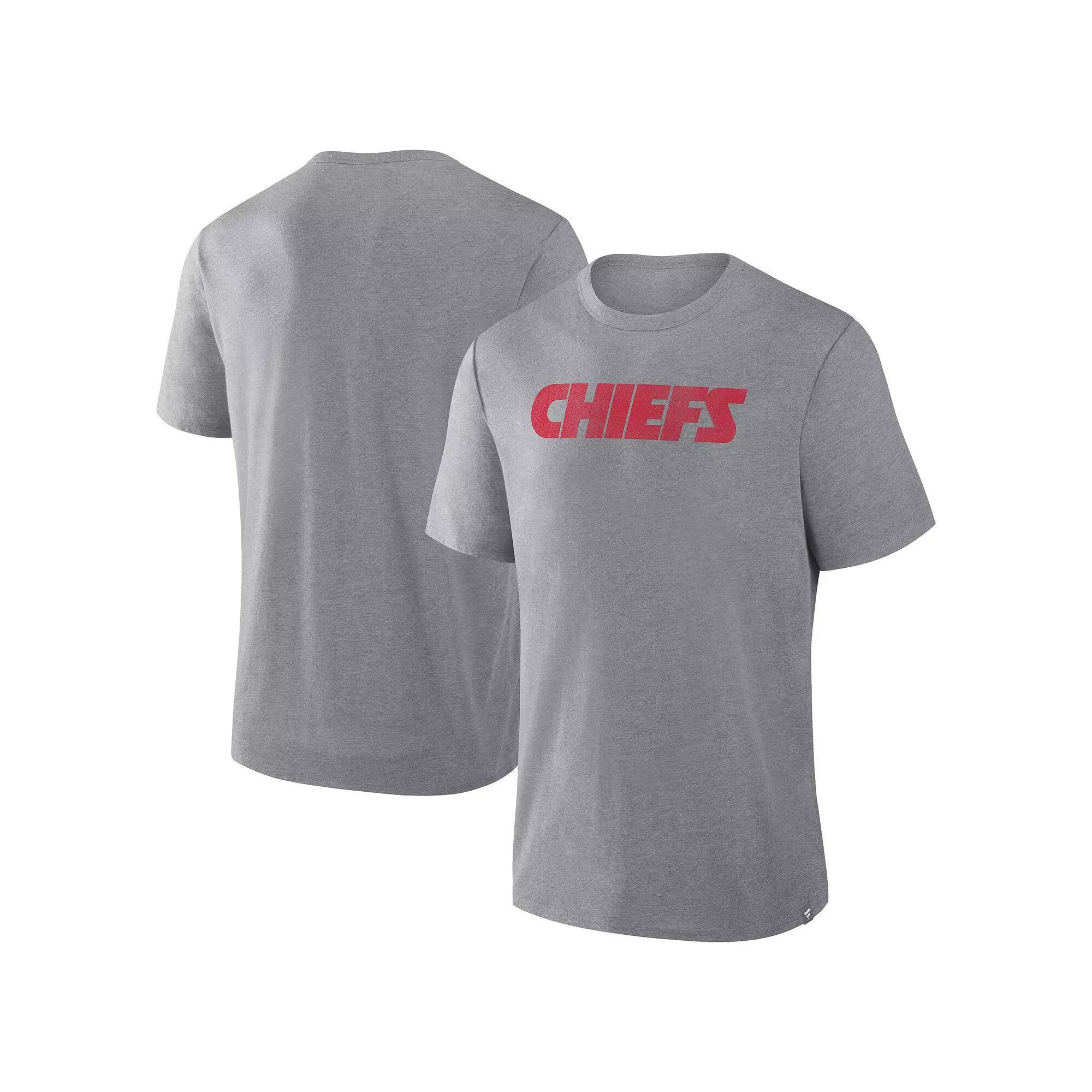 Men's Fanatics  Heather Gray Minnesota Vikings Tri-Blend T-Shirt, Size: Small, Grey Product Image