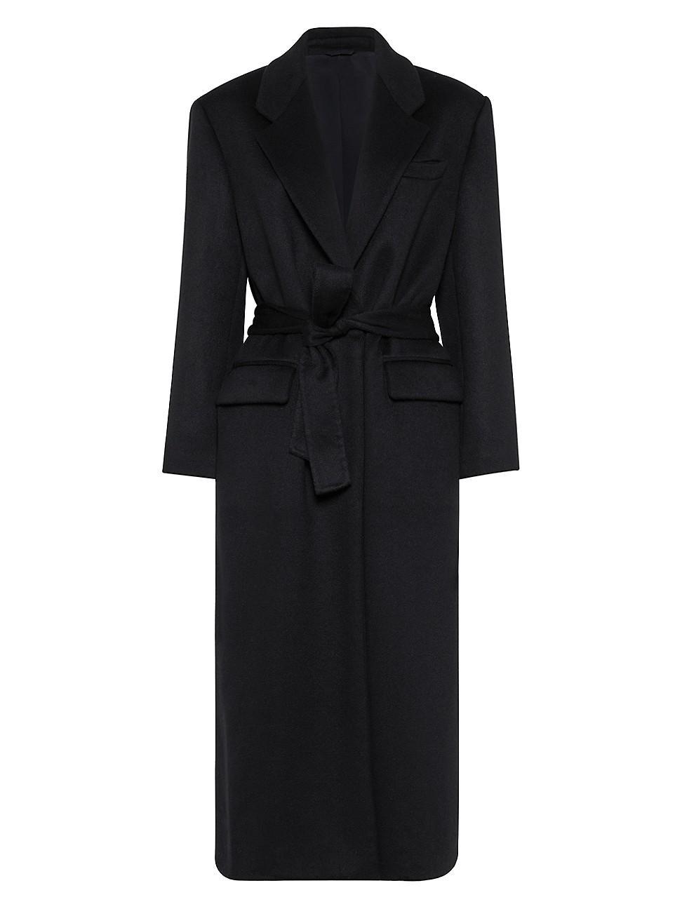 Womens Hand Crafted Cashmere Beaver Double Cloth Coat Product Image