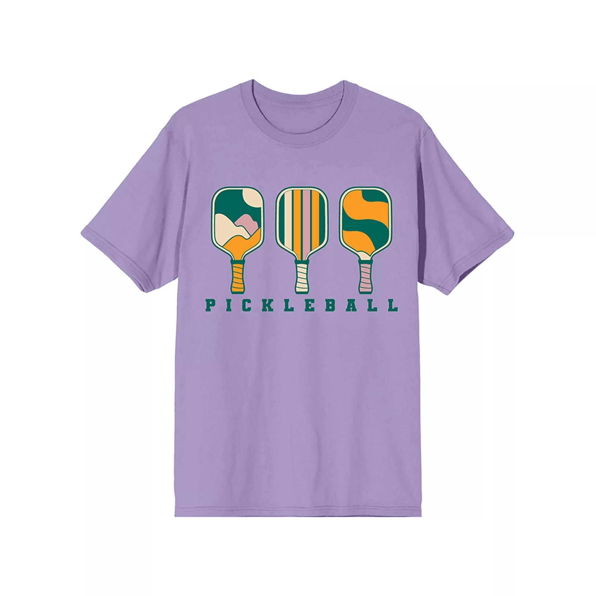 Men's Pickleball League Paddle Graphic Tee, Size: Large, Purple Product Image