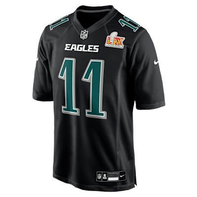 Men's Nike A.J. Brown Carbon Black Philadelphia Eagles Super Bowl LIX Fashion Game Player Jersey, Size: Medium Product Image