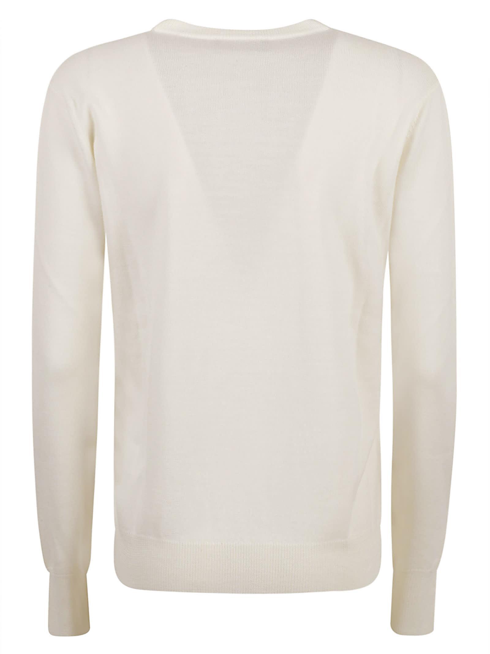 FABIANA FILIPPI Embellished Sweater In White Product Image