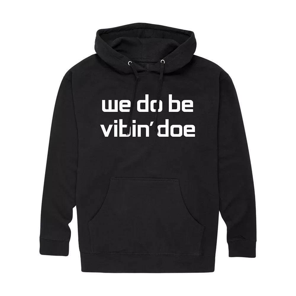 Men's We Do Be Vibin Doe Hoodie, Size: Small, Black Product Image