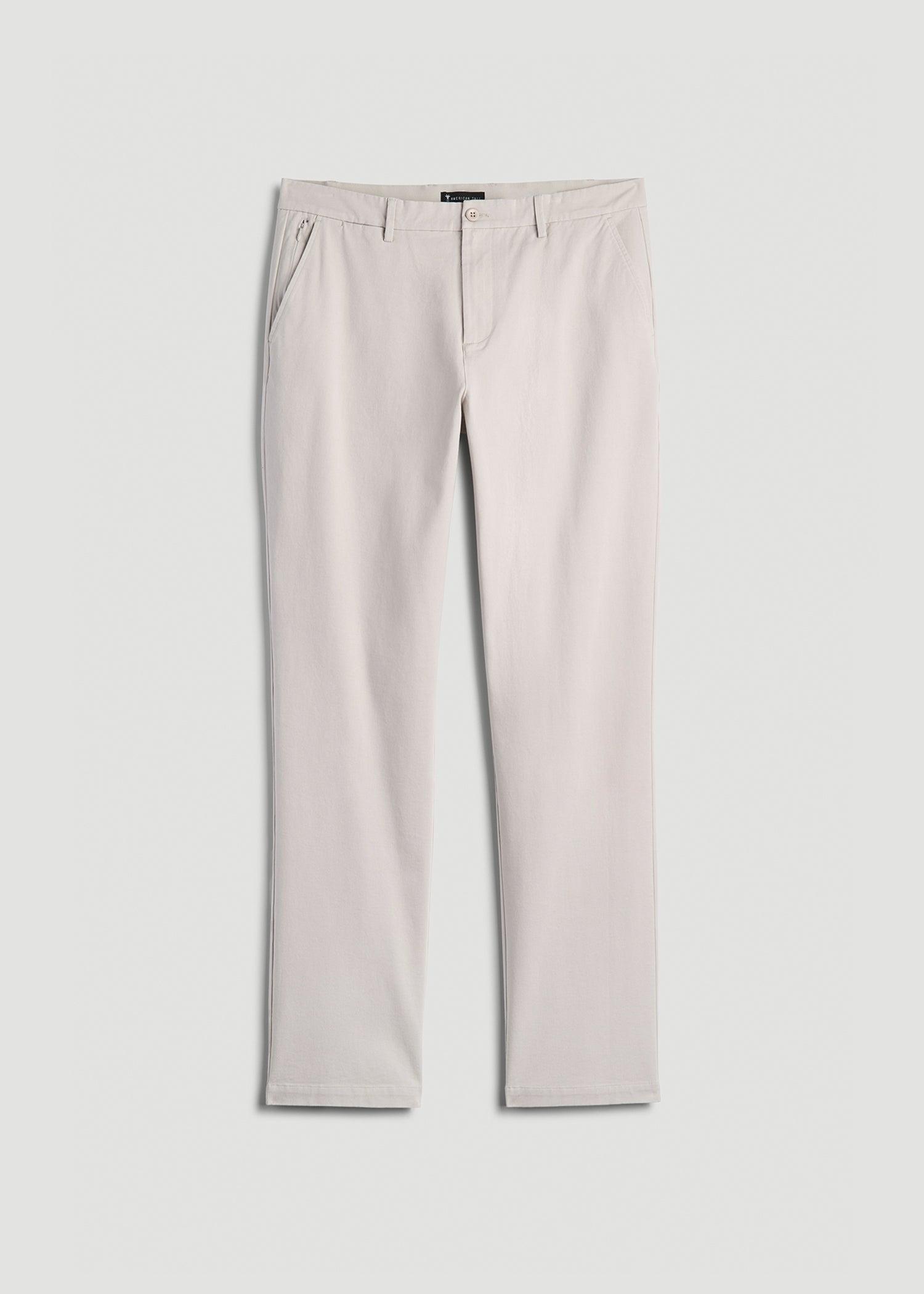 4 Way Stretch Commuter RELAXED Chino Pants for Tall Men in Drywall Tan Product Image