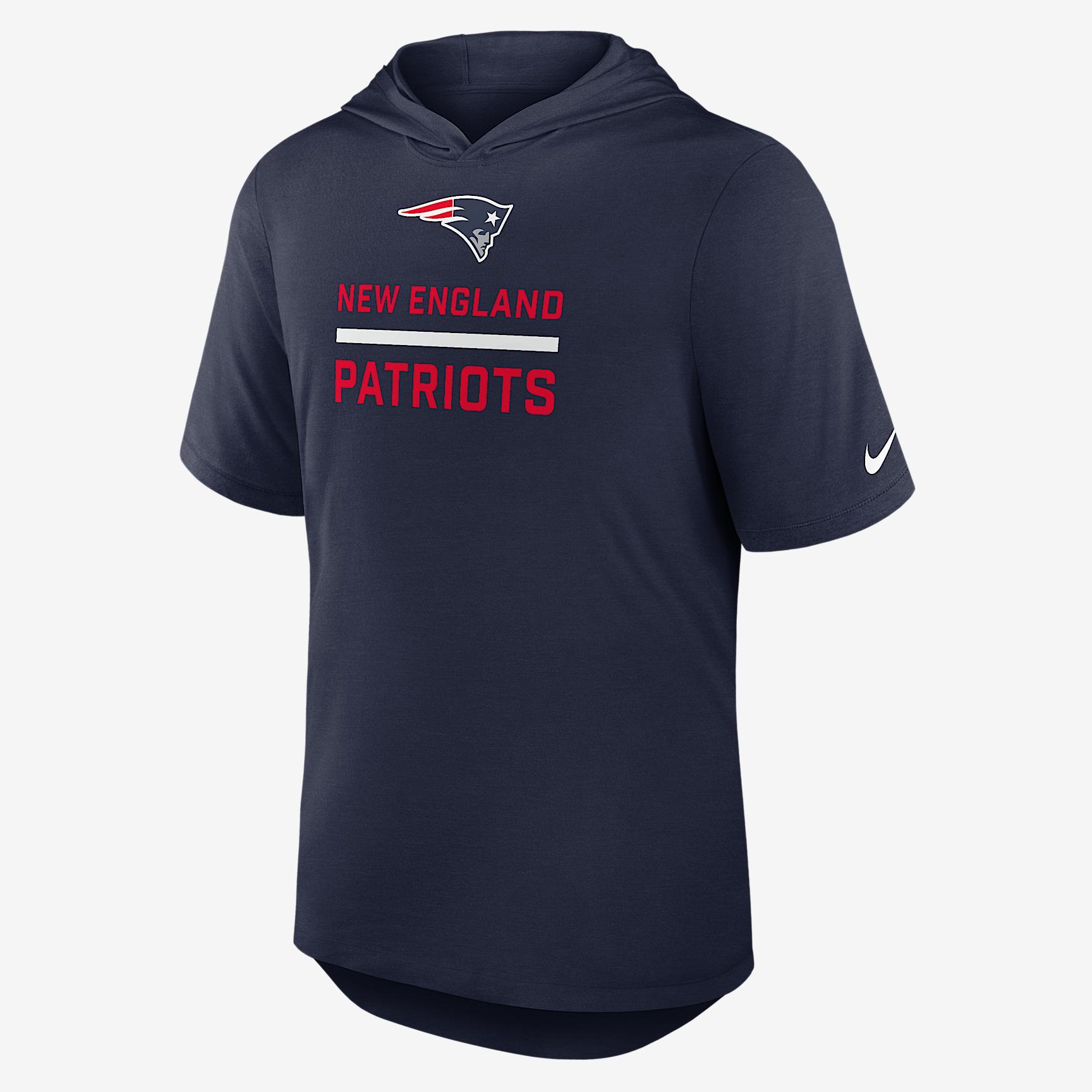 New England Patriots Nike Men's Dri-FIT NFL Hooded T-Shirt Product Image