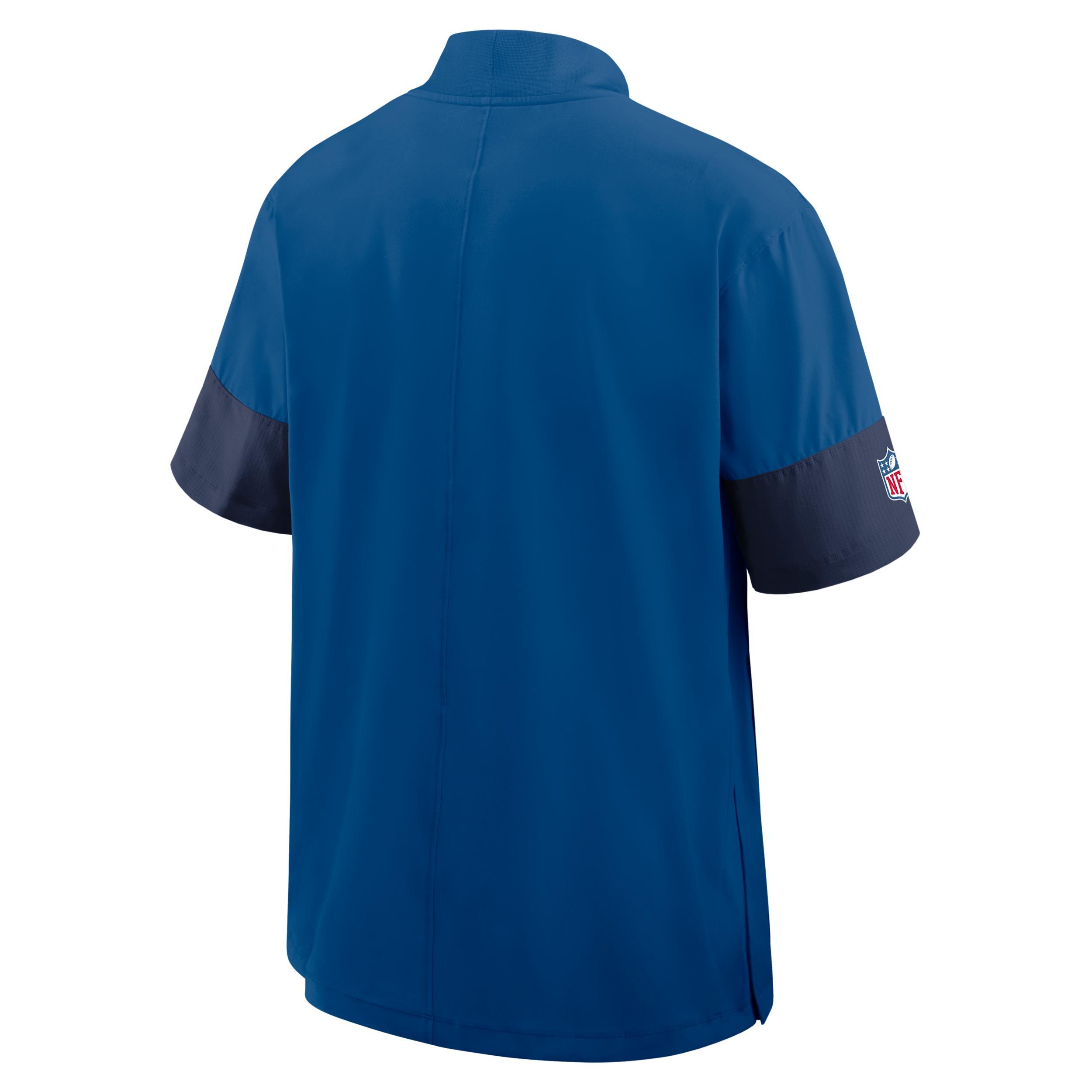 Indianapolis Colts Sideline Coach Nike Men's NFL 1/2-Zip Short-Sleeve Jacket Product Image