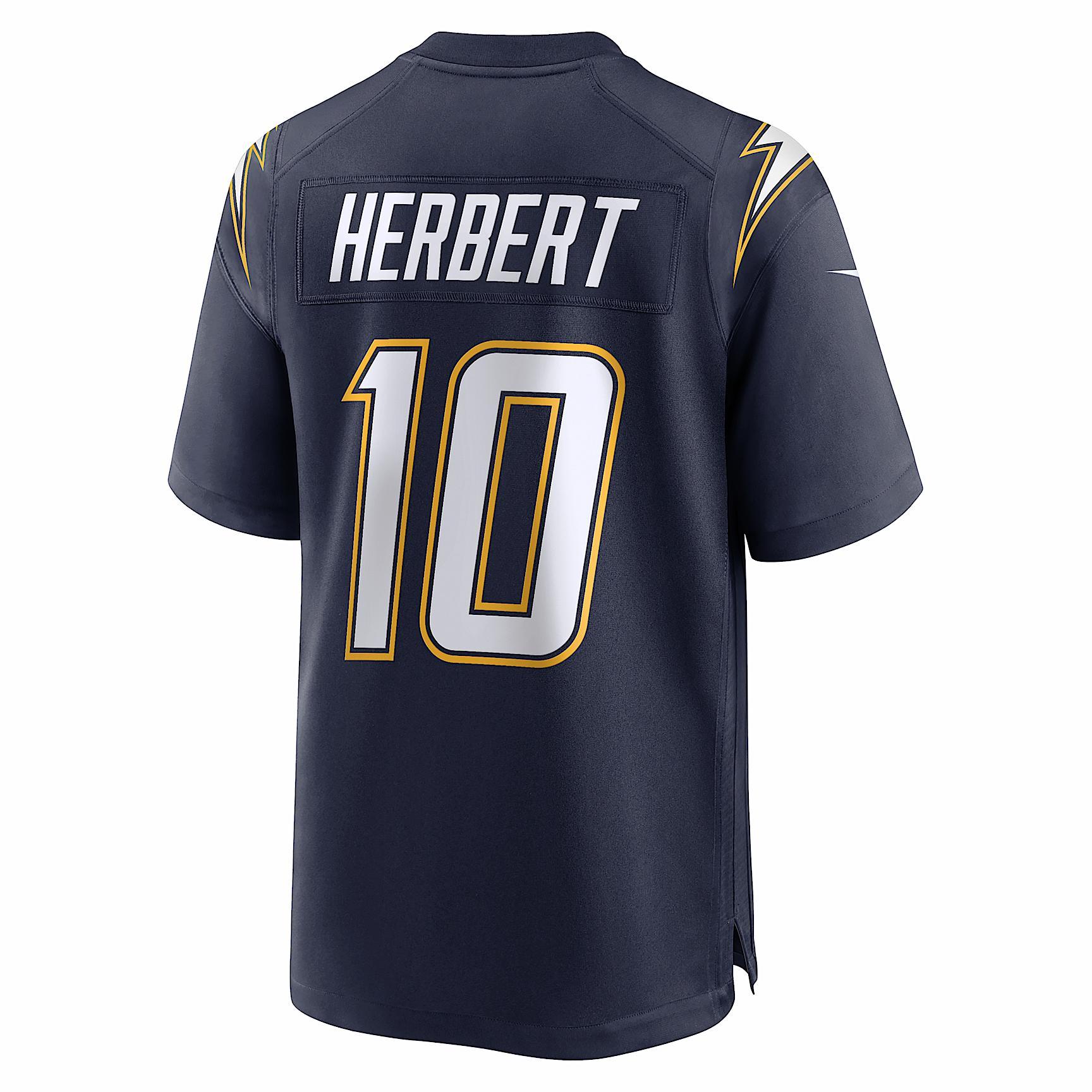 Justin Herbert Los Angeles Chargers Nike Men's NFL Game Jersey Product Image