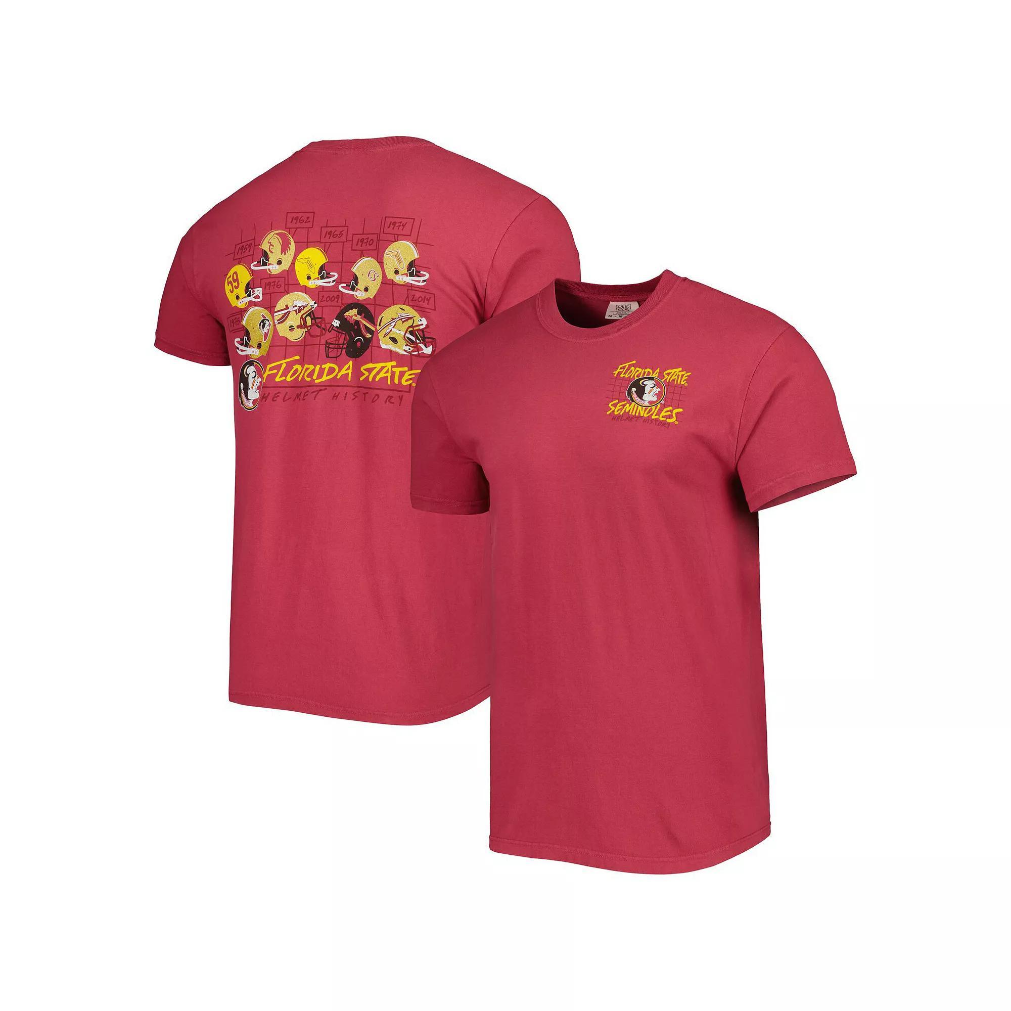 Men's Garnet Florida State Seminoles Vault Helmet History Comfort T-Shirt, Size: Small, Red Product Image