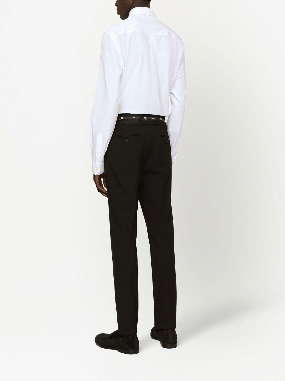 Martini-fit logo-tag cotton shirt Product Image