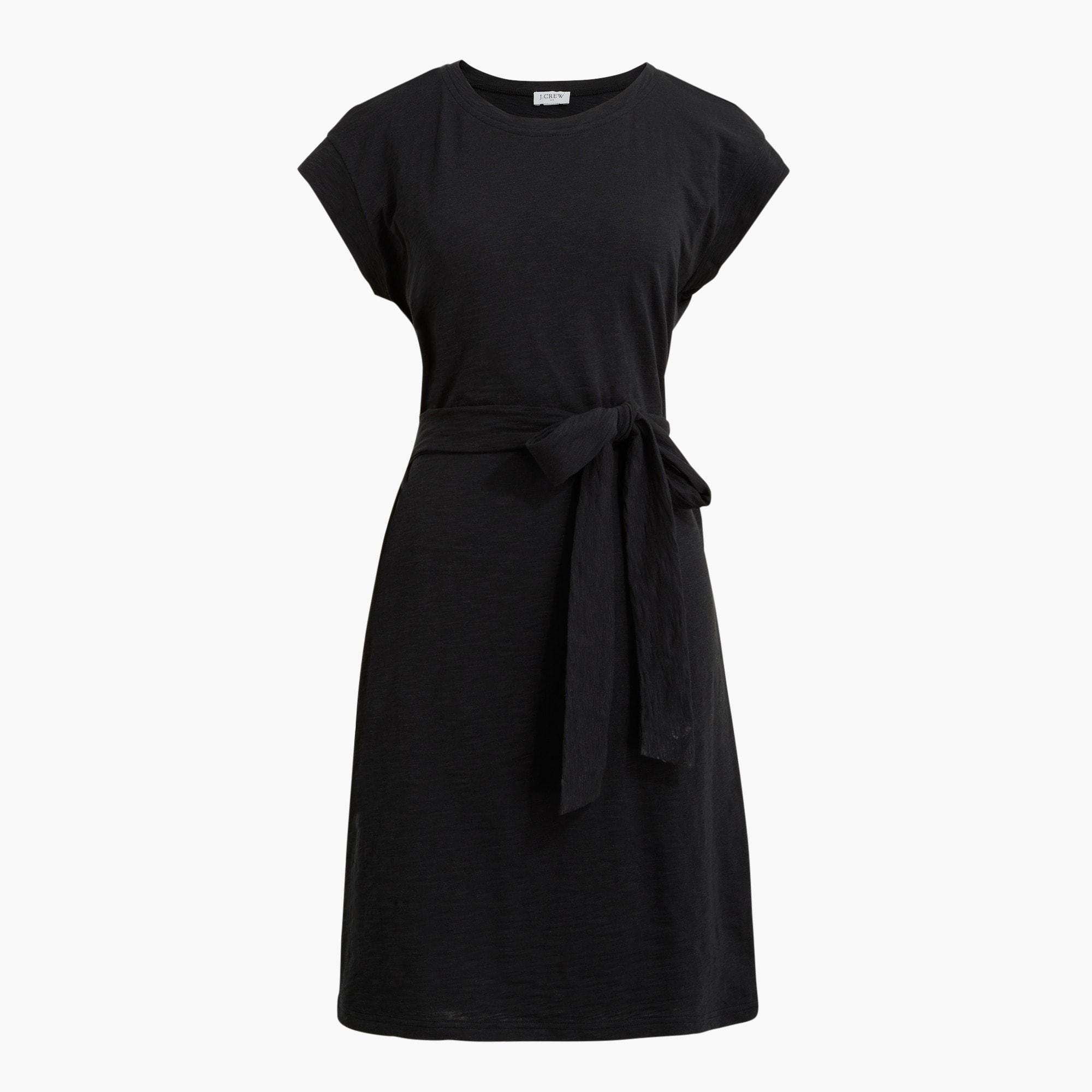 Knit tie-waist mini dress Product Image