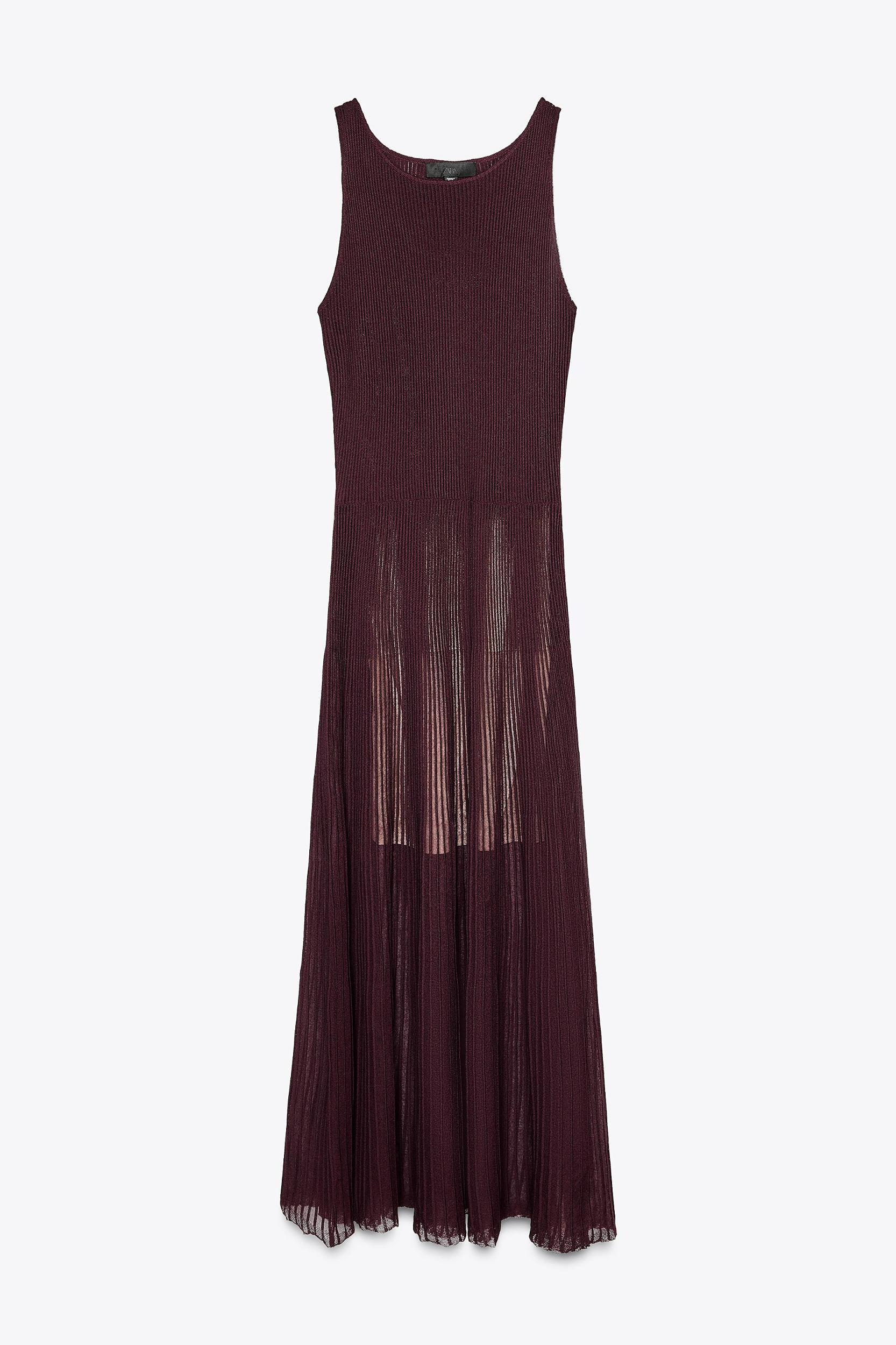 RIBBED KNIT MAXI DRESS Product Image