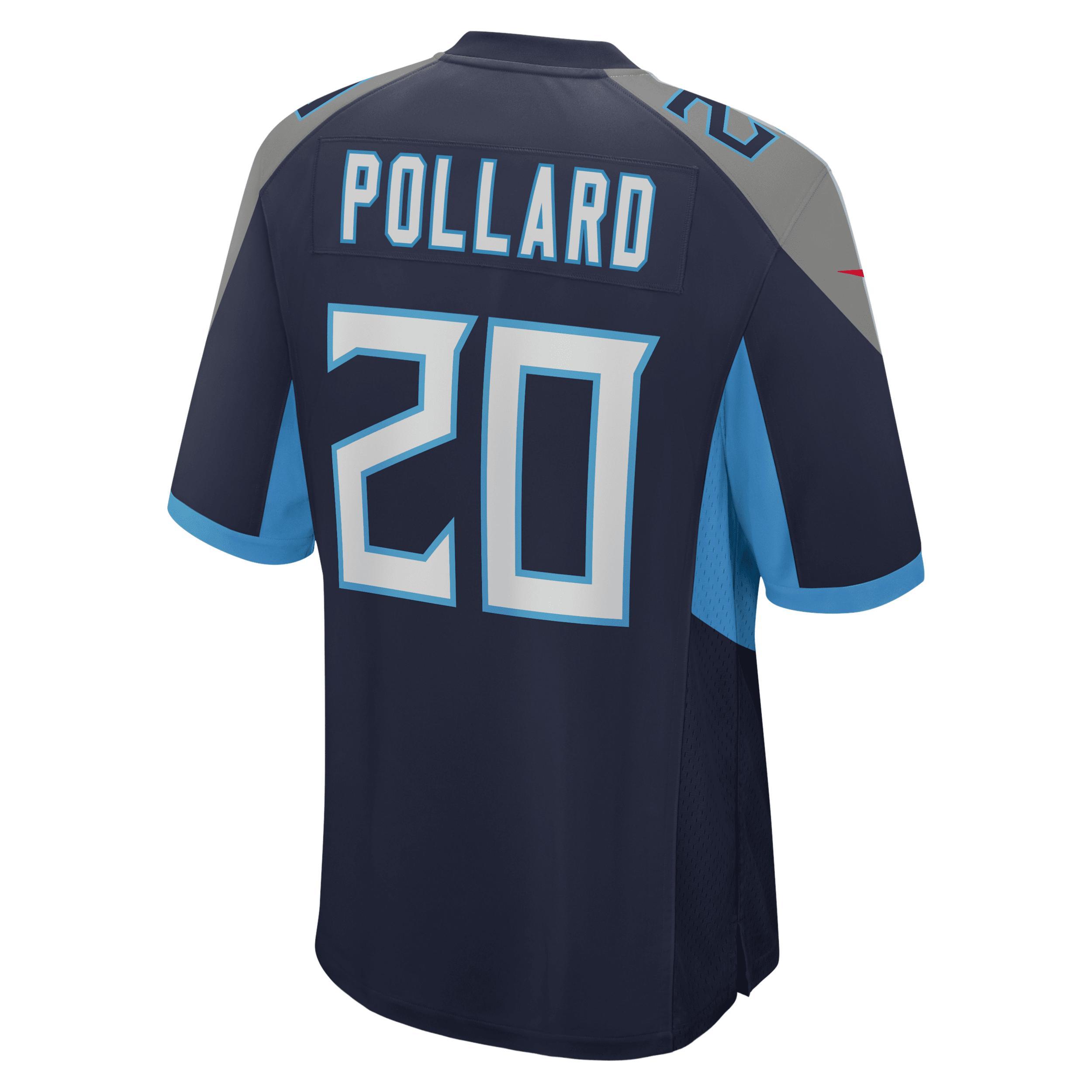 Men's Nike Tony Pollard Navy Tennessee Titans Game Player Jersey, Size: Small, Blue Product Image