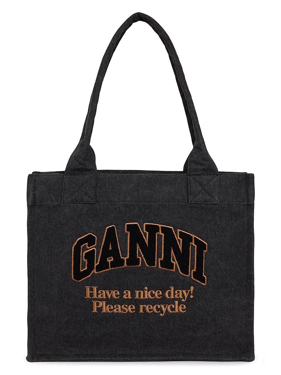 Womens Large Easy Shopper Denim Tote Bag Product Image