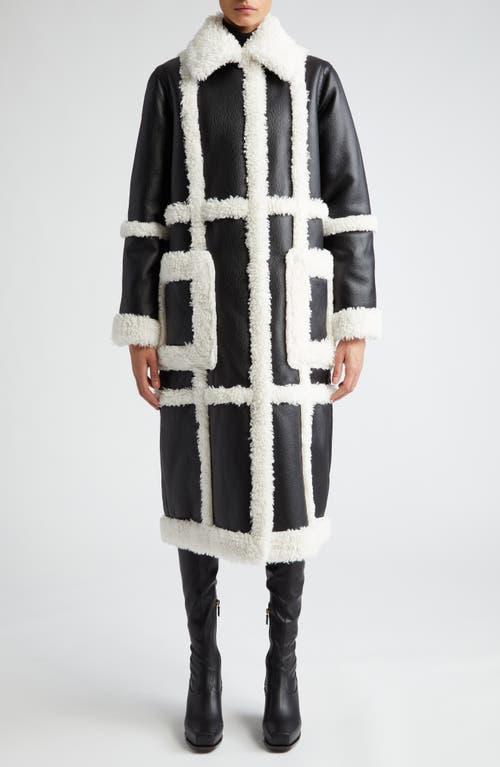 Womens Patrice Faux Leather & Faux Shearling Coat Product Image