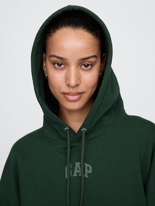 VintageSoft Cropped Camo Hoodie Product Image