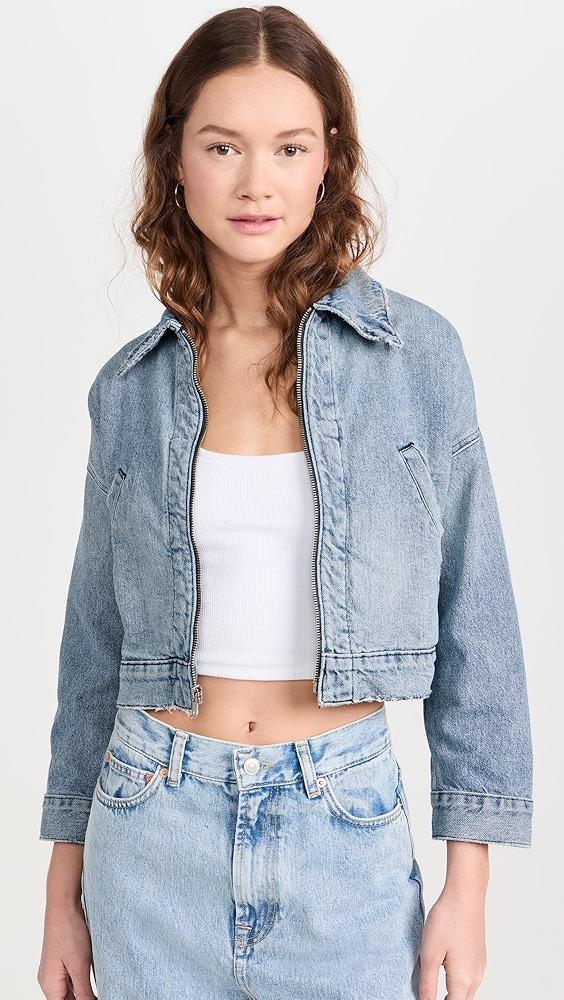 NSF Conway Zip Denim Jacket | Shopbop Product Image