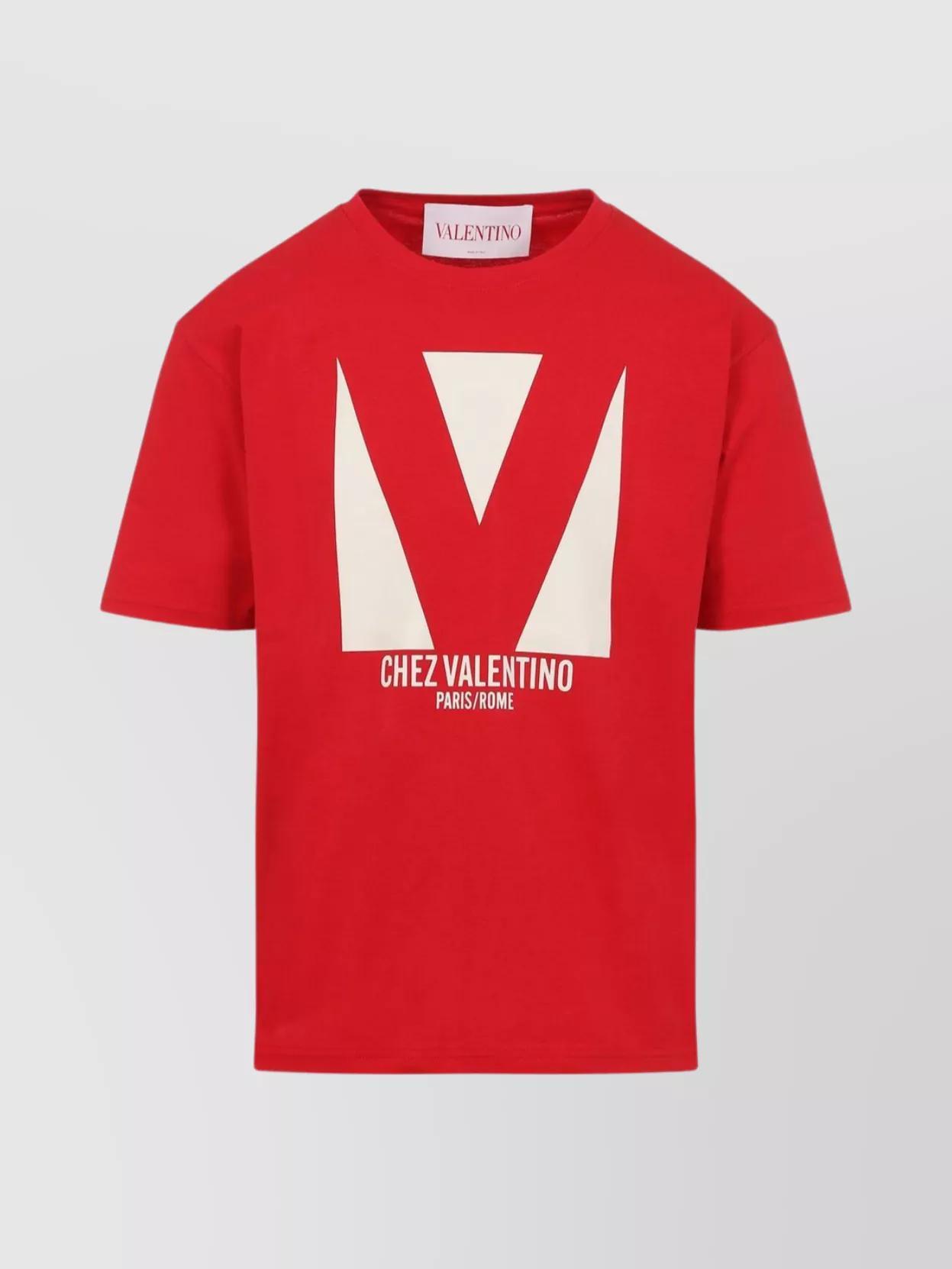 VALENTINO T-shirt Logo In Red Product Image
