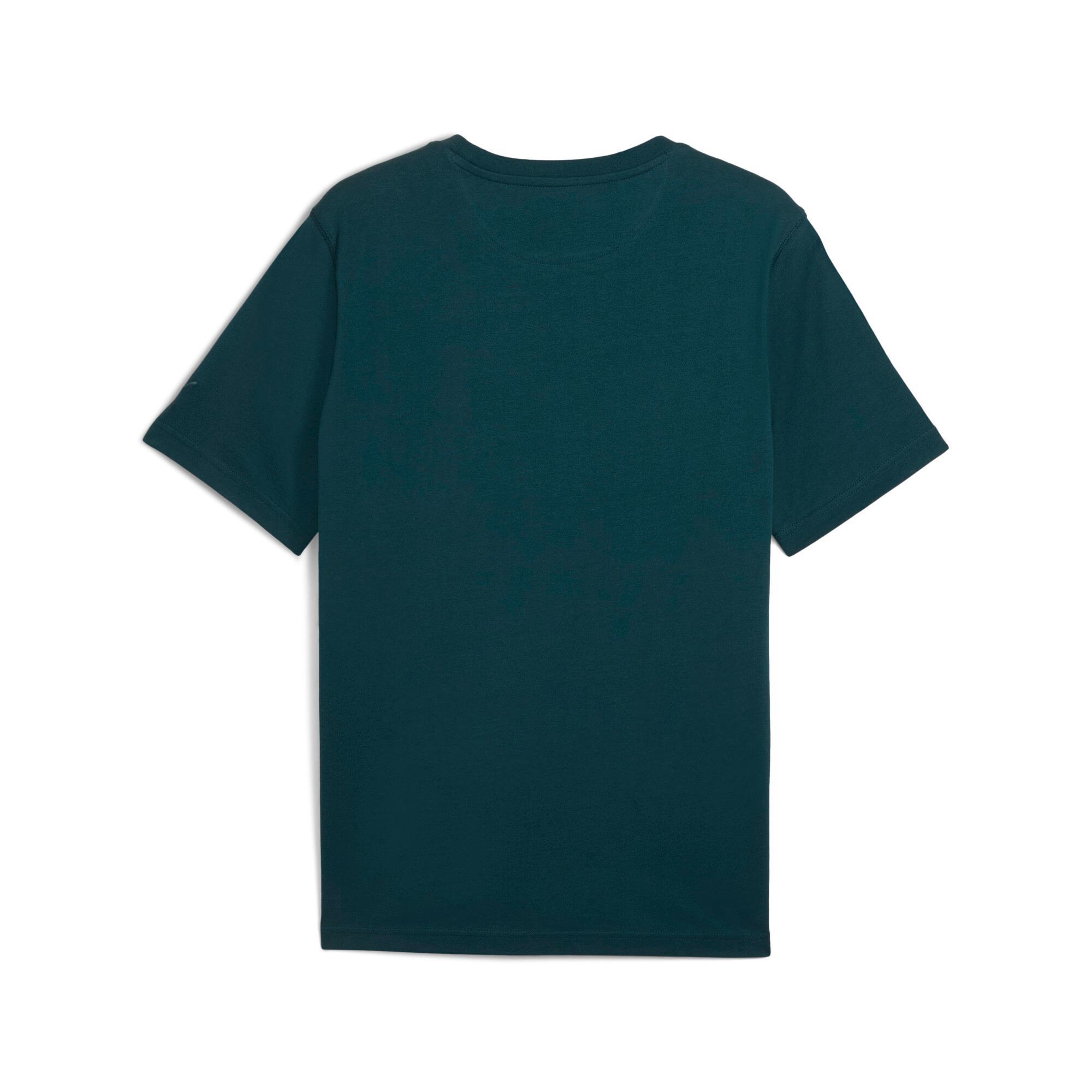 WARDROBE ESSENTIALS Suede Logo Men's Tee Product Image