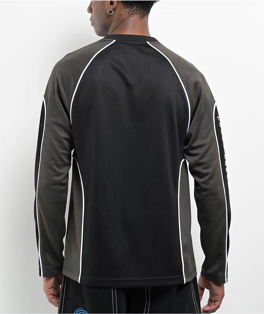 A.LAB Frequency Black & Green Long Sleeve Mesh Jersey Product Image